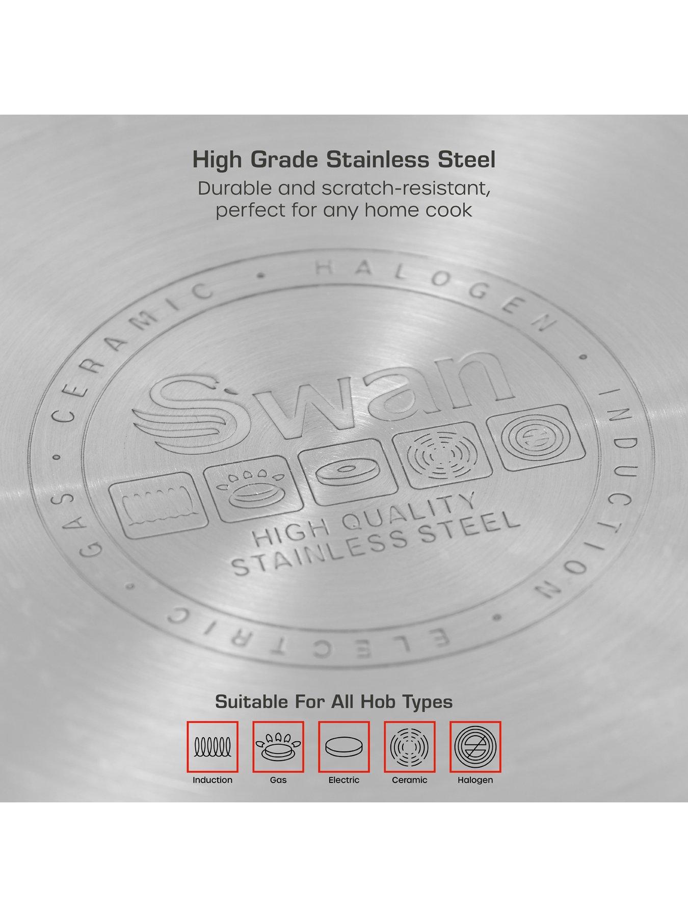 Image 4 of 7 of Swan Townhouse 8-Piece Stainless Steel Pan Set