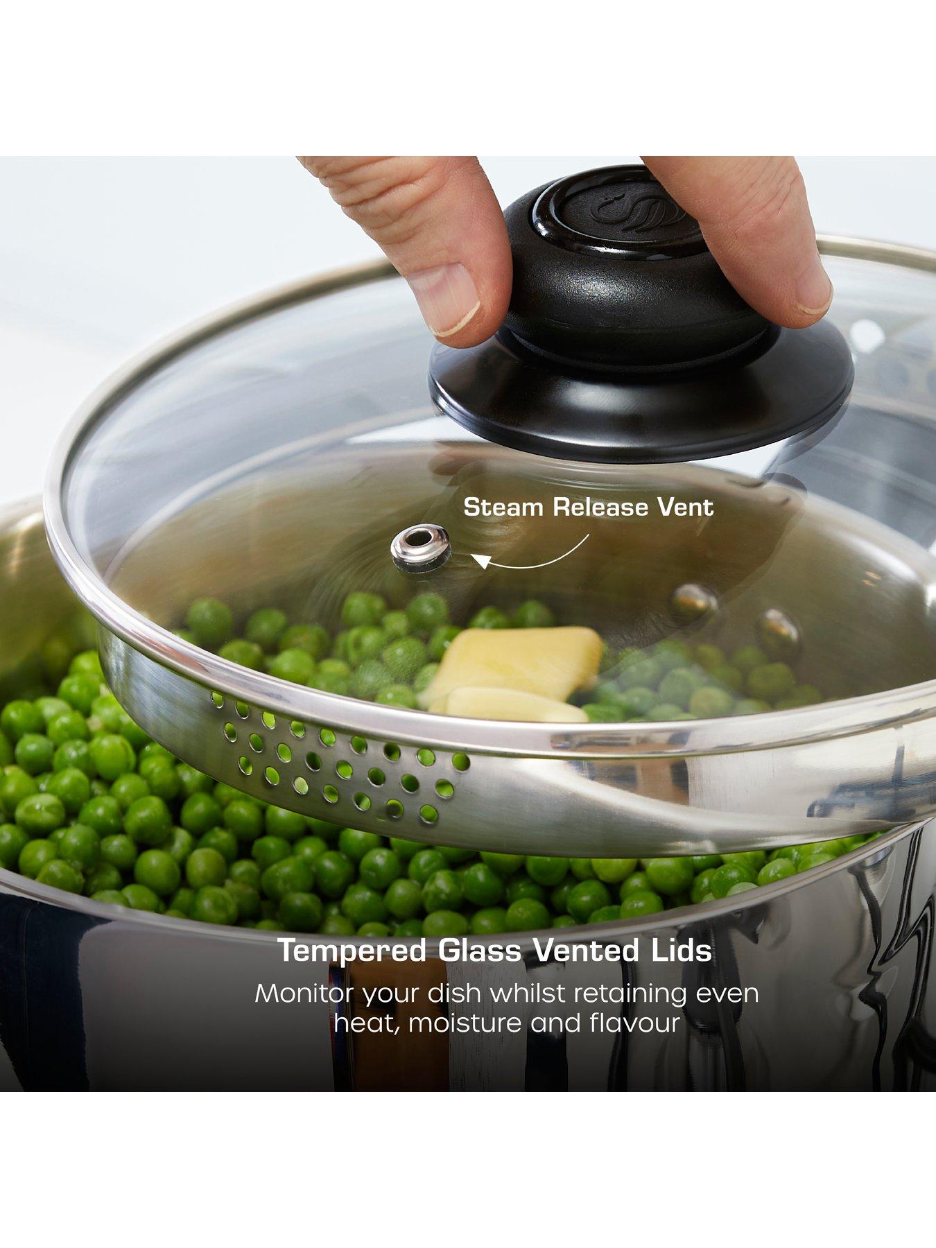 Image 5 of 7 of Swan Townhouse 8-Piece Stainless Steel Pan Set