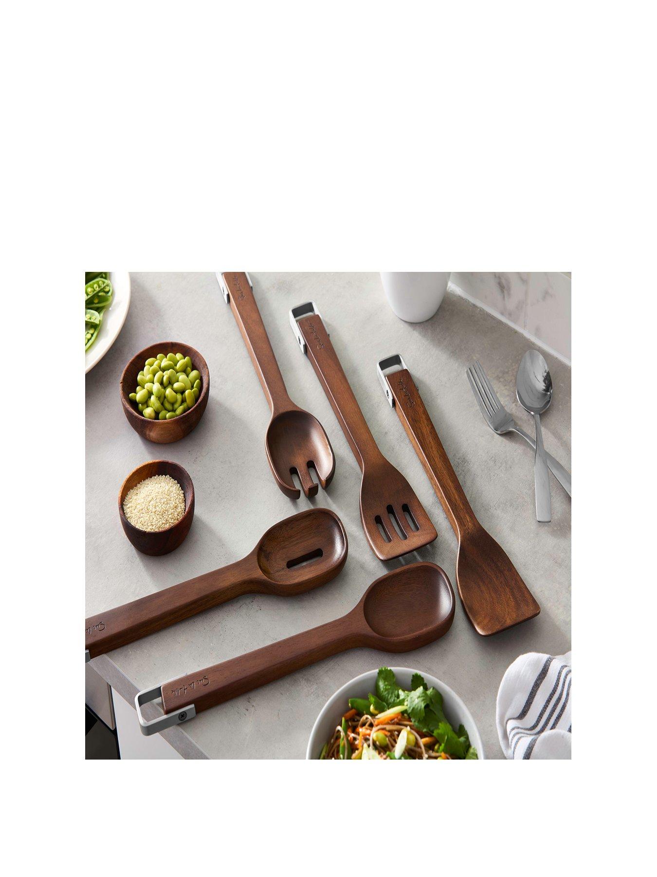 undefined Set Of 5 Wooden Utensils