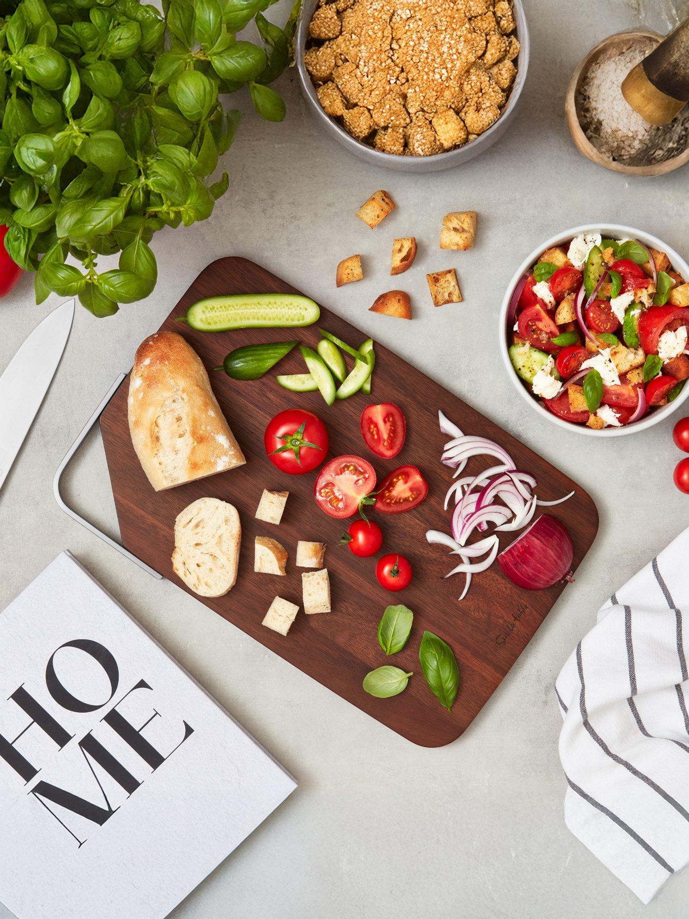 Image 1 of 7 of Sur La Table Medium Rectangular Chopping Board Acacia Wood - Walnut