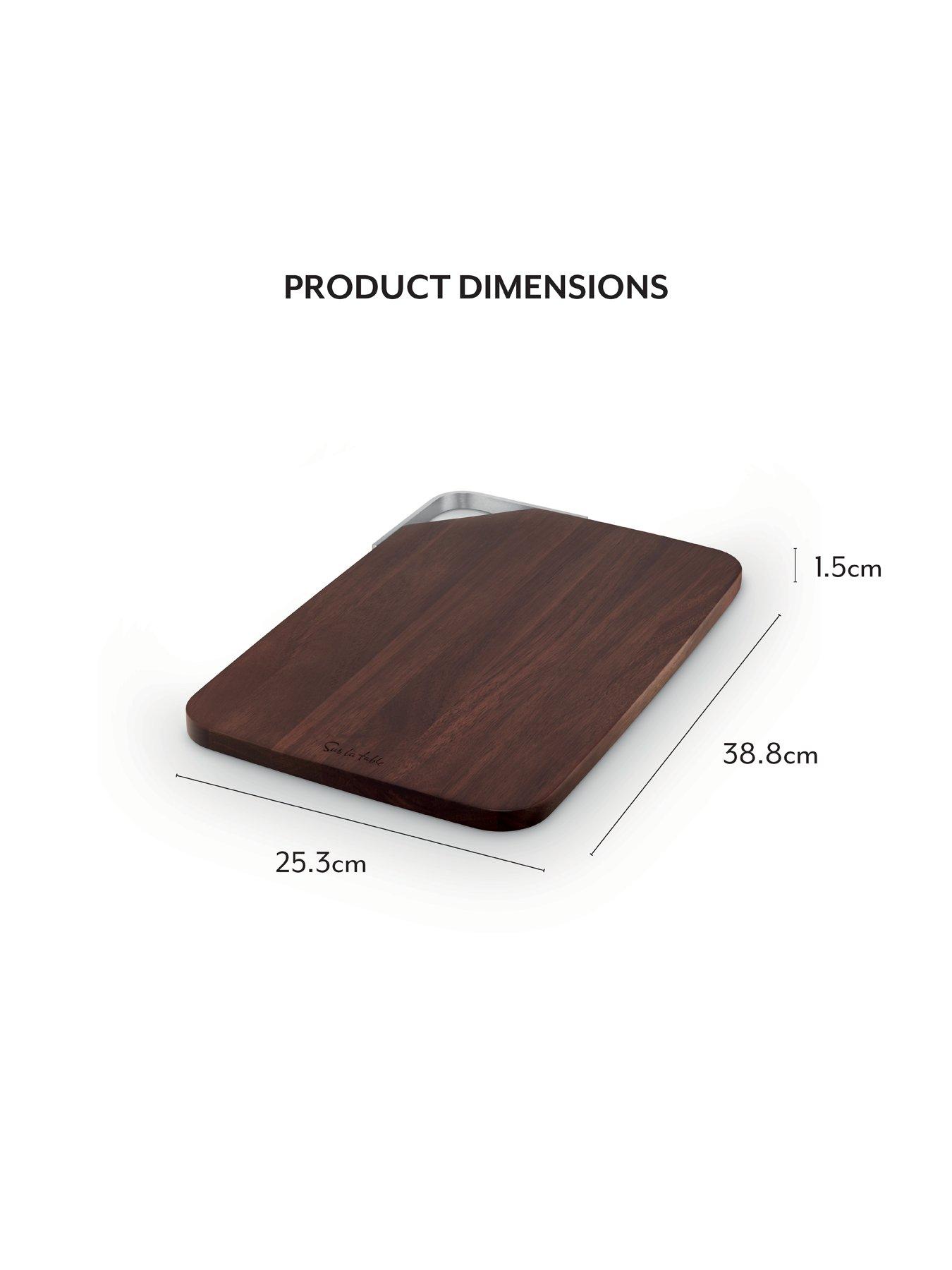 Image 7 of 7 of Sur La Table Medium Rectangular Chopping Board Acacia Wood - Walnut