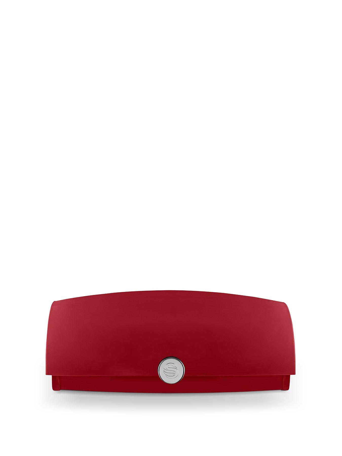 Swan Townhouse Bread Bin - Red