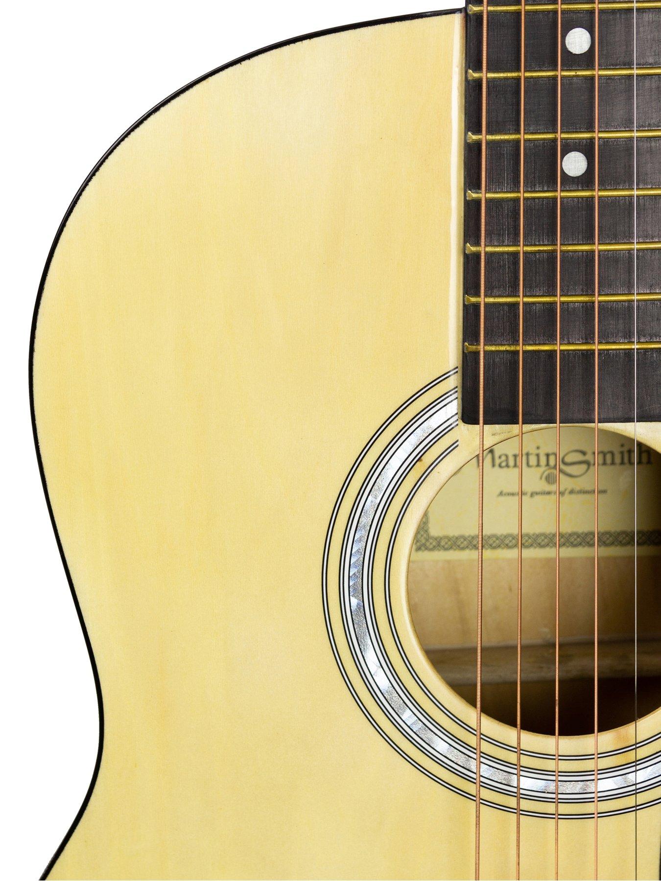 Image 5 of 7 of Martin Smith Acoustic Guitar Kit with Full-Size Guitar, Stand, Tuner, Bag, Strap, Plectrums, Spare Strings &amp; Lessons