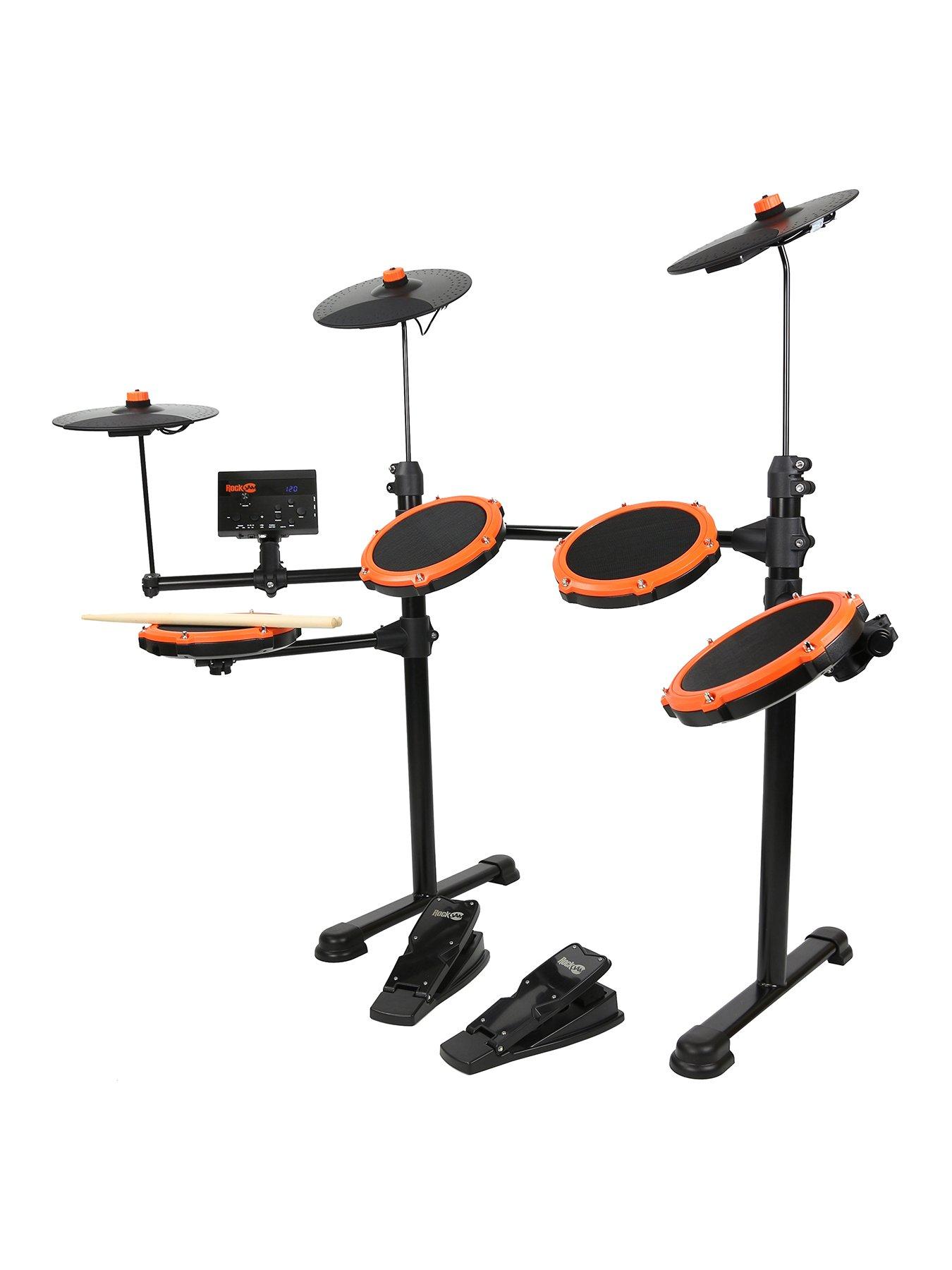 RockJam Mesh Head Electronic Drum Set with Drumstick Very