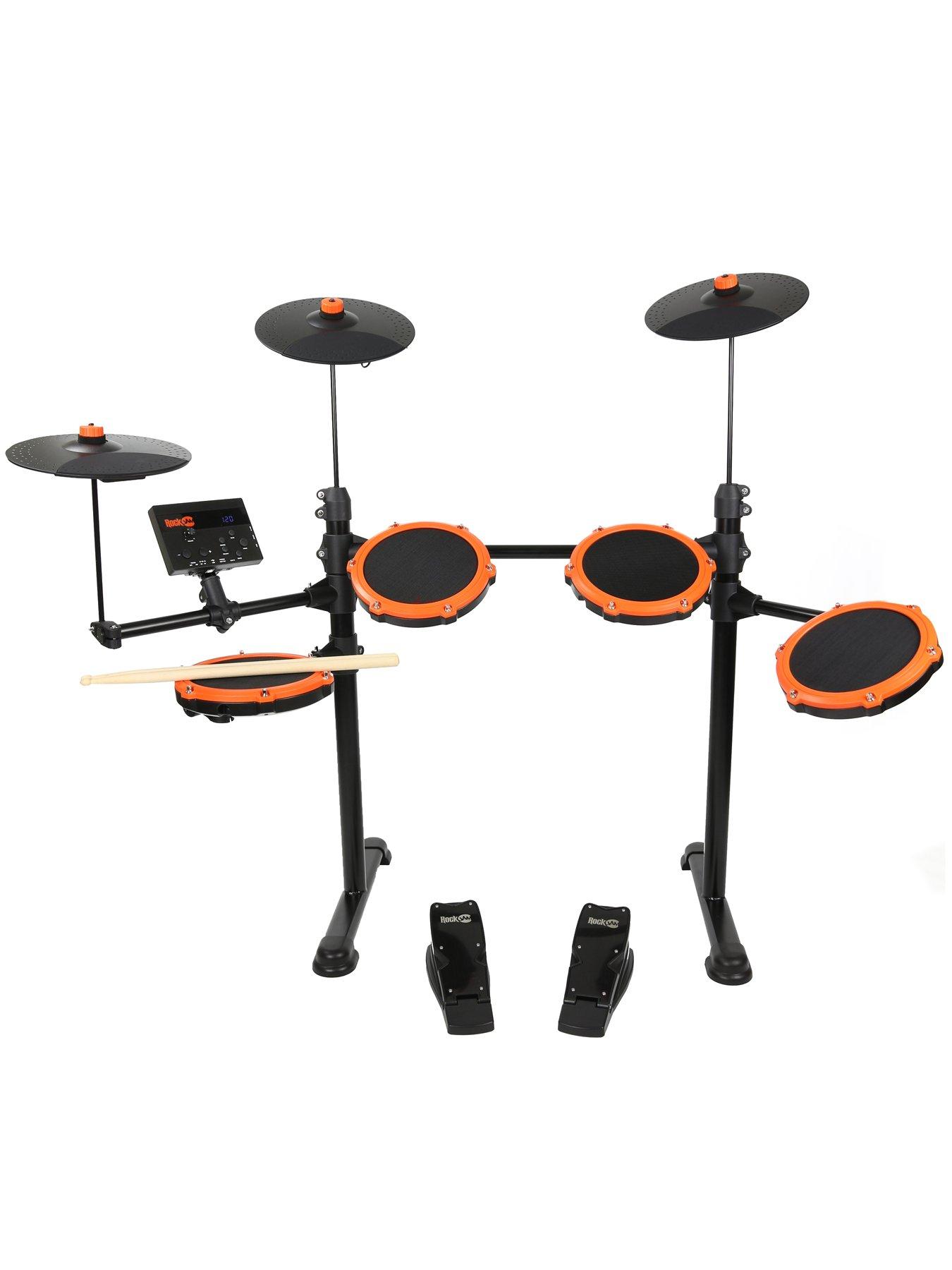 RockJam Mesh Head Electronic Drum Set with Drumstick Very