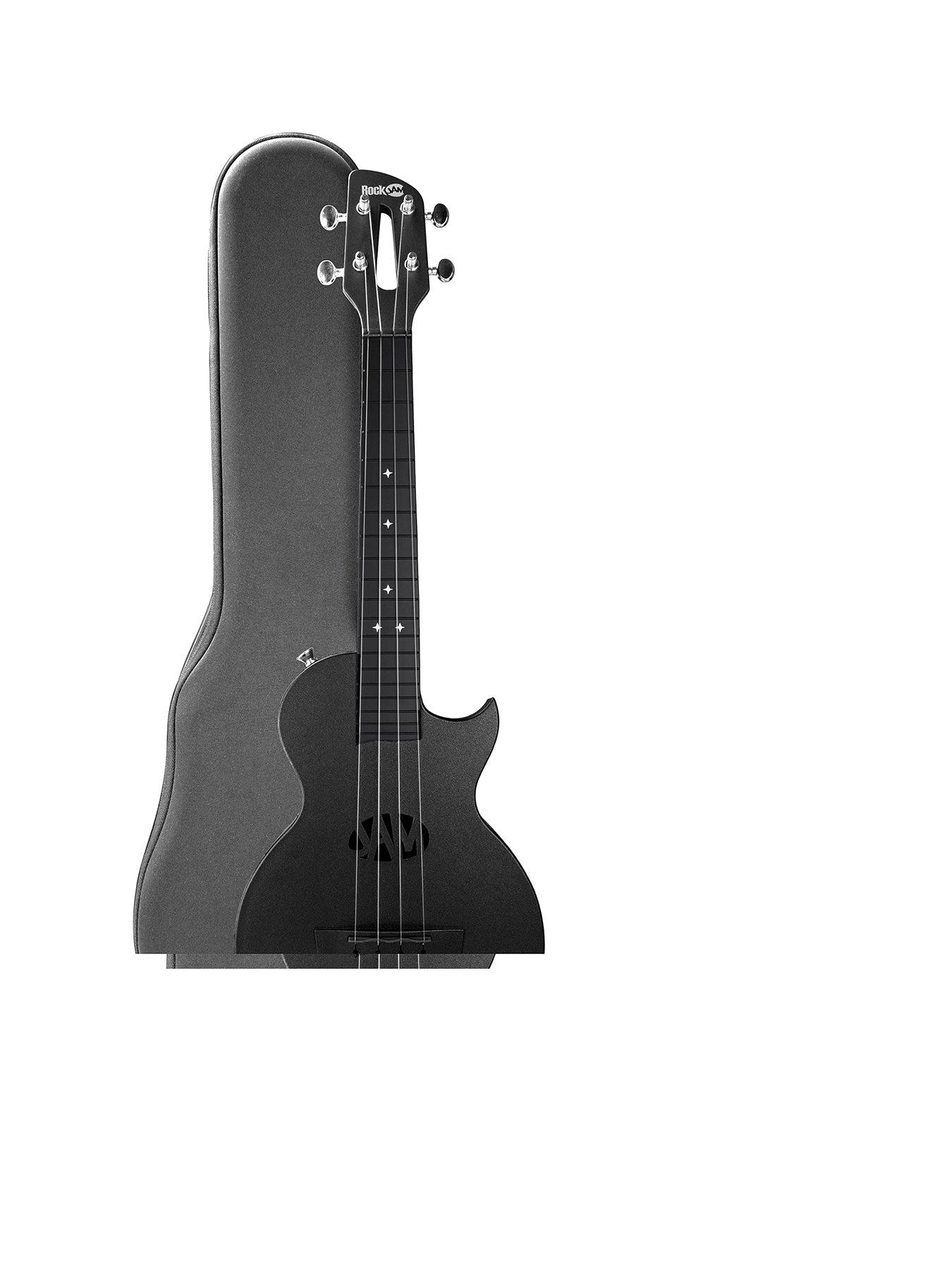 undefined Carbon Fibre Ukulele with Case, Capo, Strap  &  Spare Strings - Black