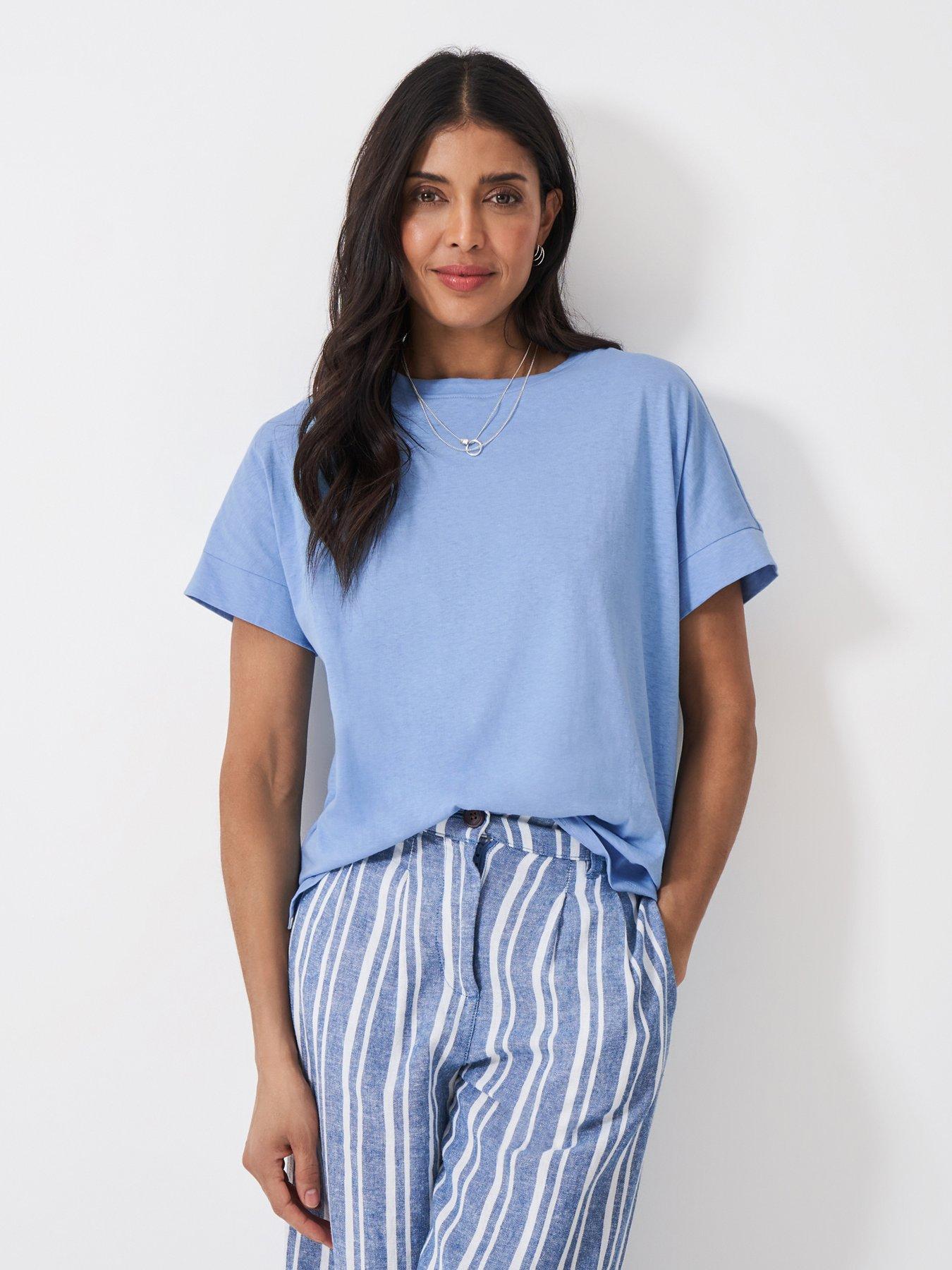 undefined Relaxed Linen Blend Tee