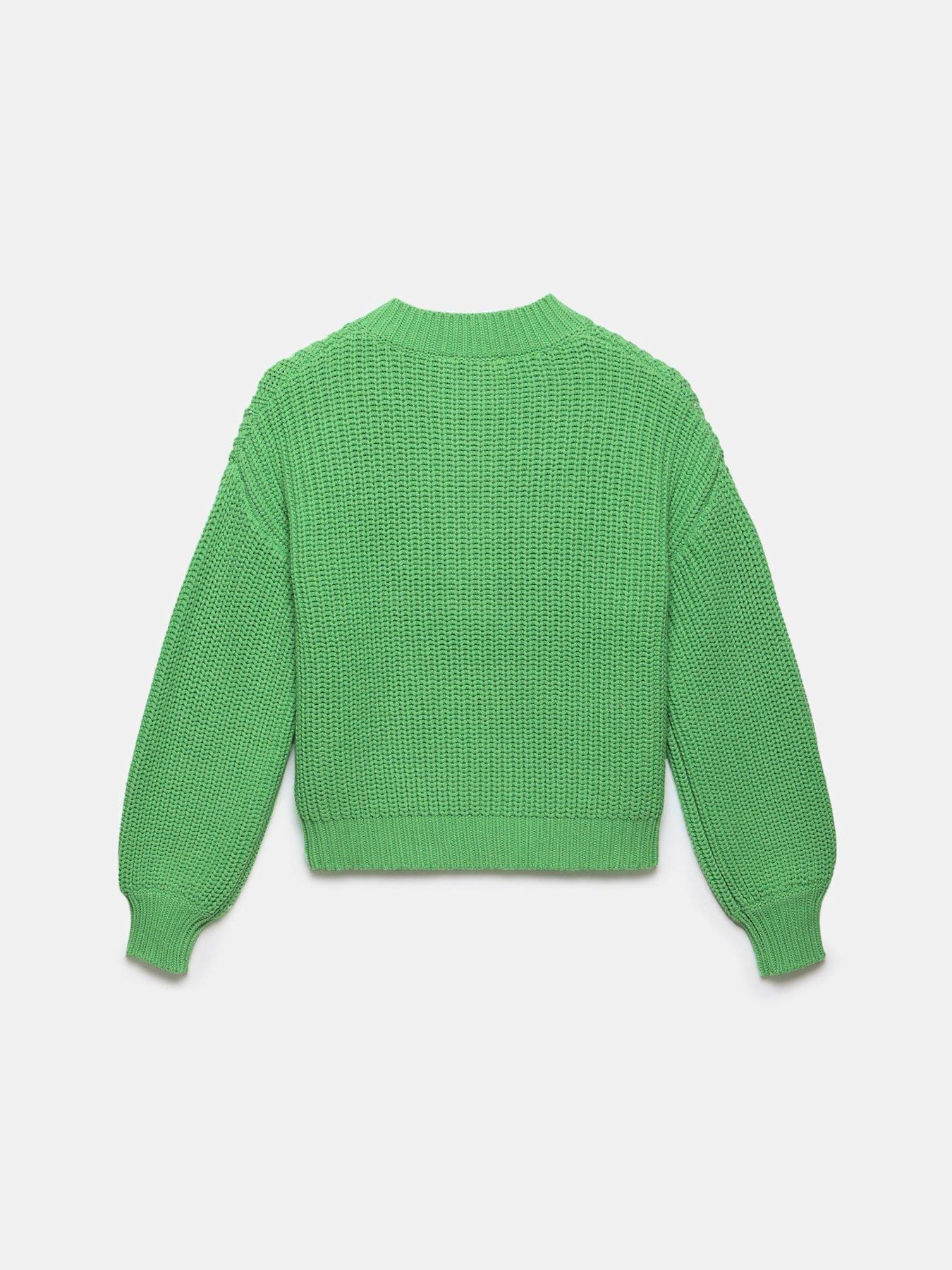 Knit Sweater Green Velvet Sweater Mint Velvet Button Detail Jumper
