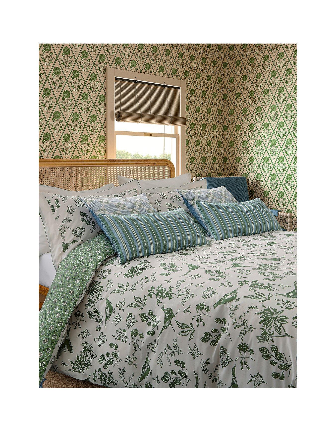 Image 2 of 5 of Joules Festival Pheasants 100% Cotton Percale Duvet Cover Set