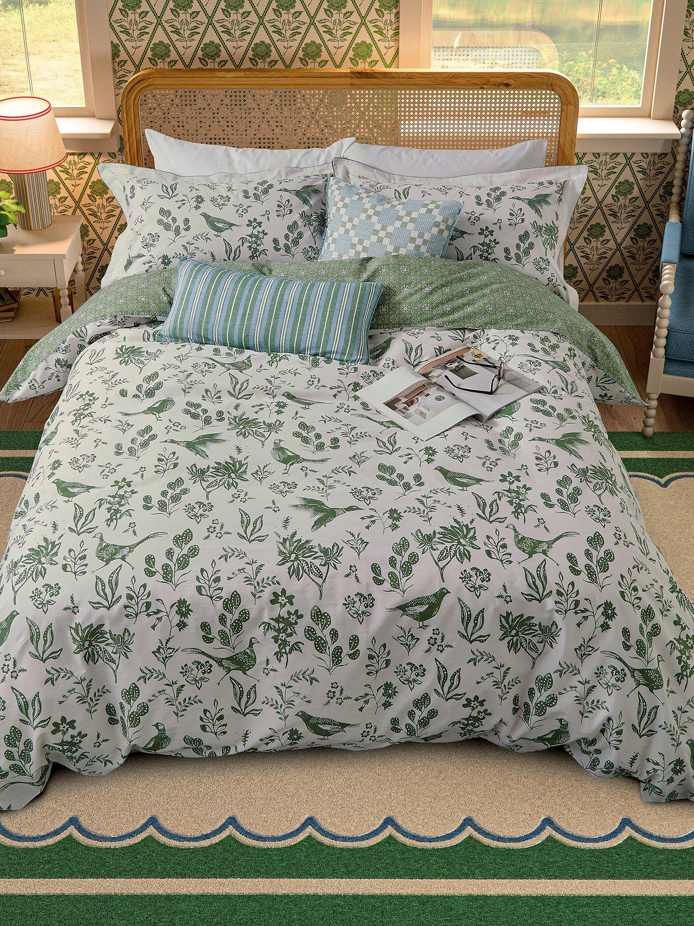 Image 5 of 5 of Joules Festival Pheasants 100% Cotton Percale Duvet Cover Set