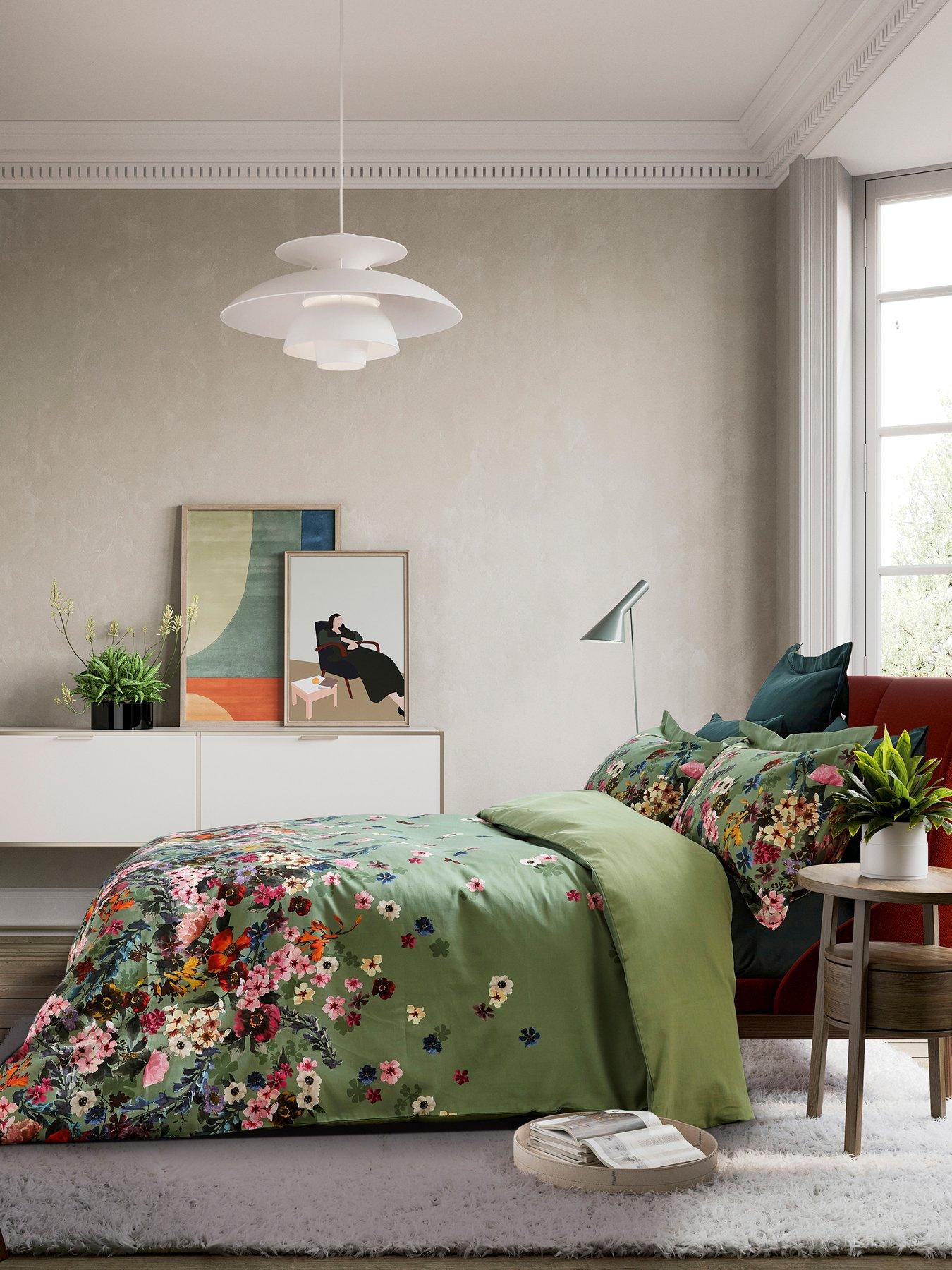 undefined Antiquity Border 100% Cotton Sateen Duvet Cover Set