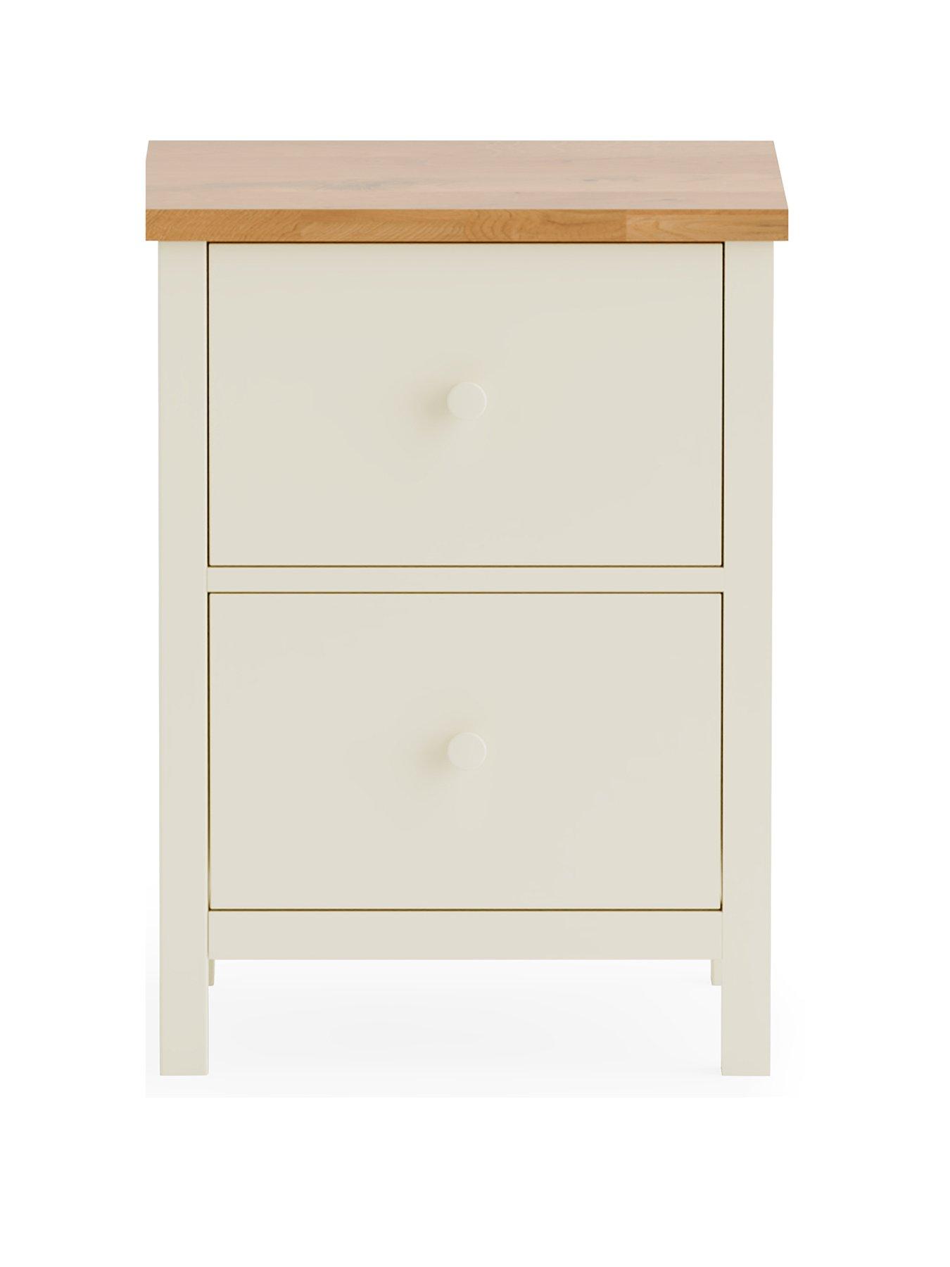 undefined Coxmoor 2 Drawer Bedside - Contains Solid Oak