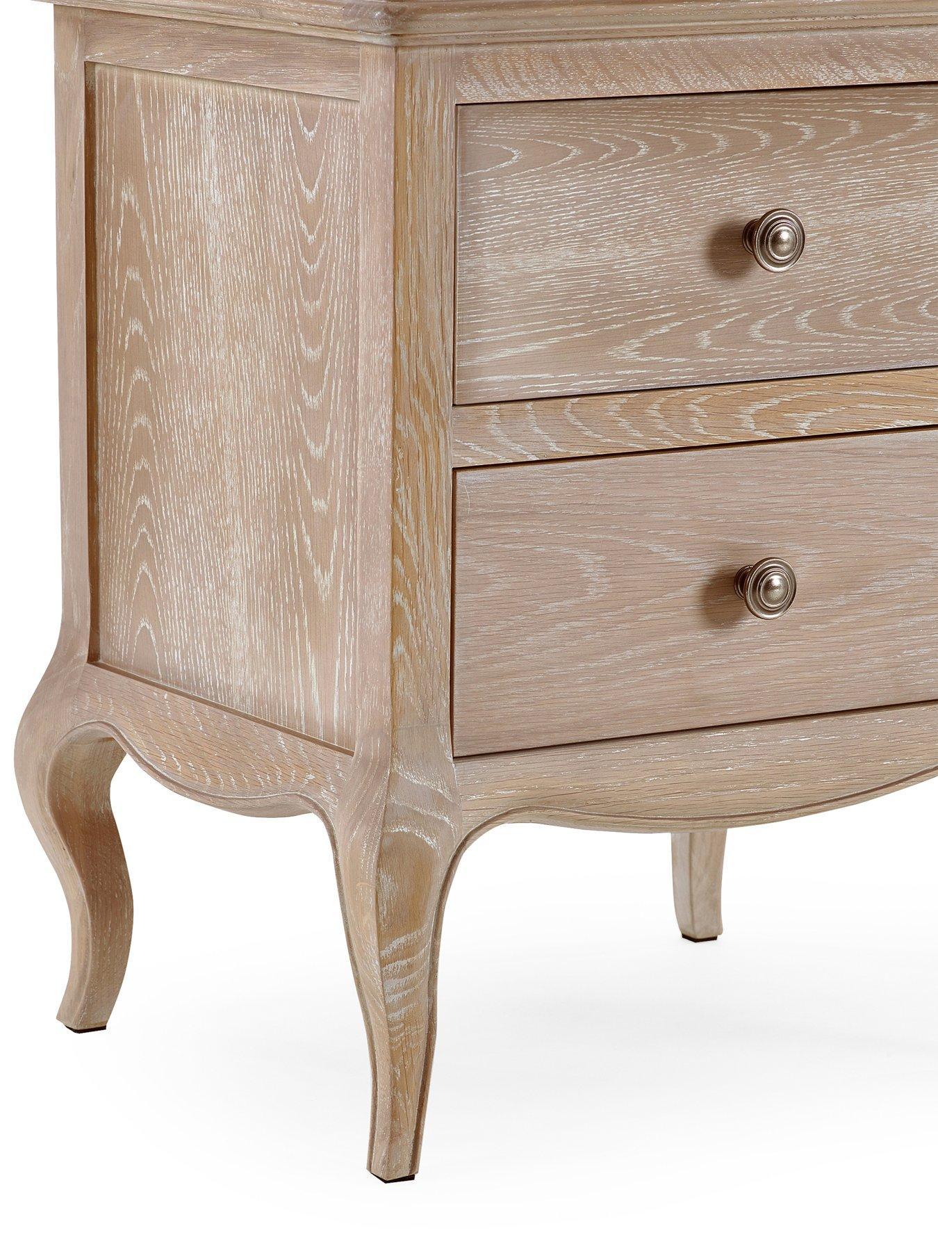 Image 5 of 5 of Julian Bowen Camille Ready Assembled&nbsp;2 Drawer Bedside Table - Contains Solid Oak