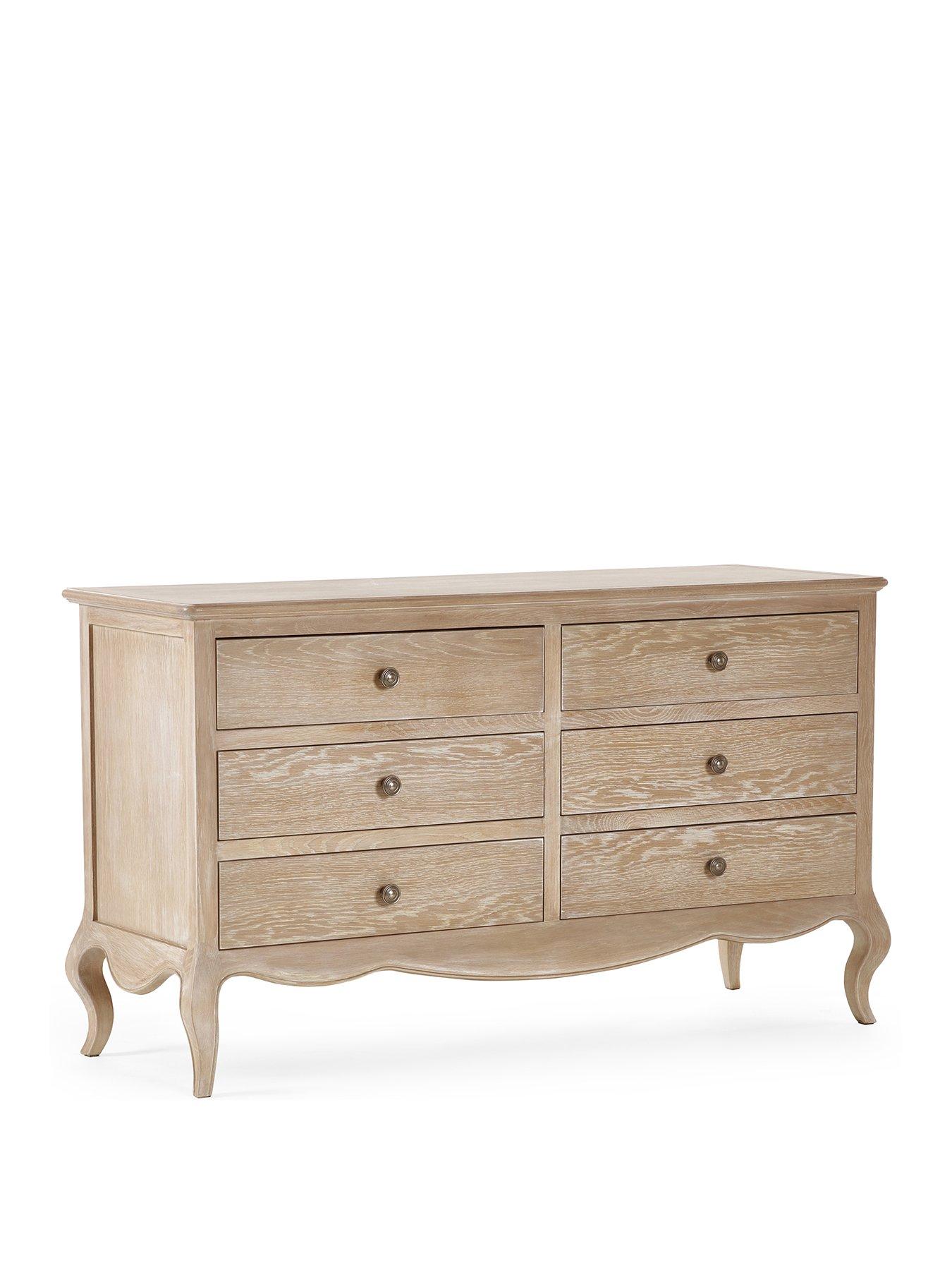 Image 3 of 7 of Julian Bowen Camille Ready Assembled&nbsp;6 Drawer Wide Chest - Contains Solid Oak