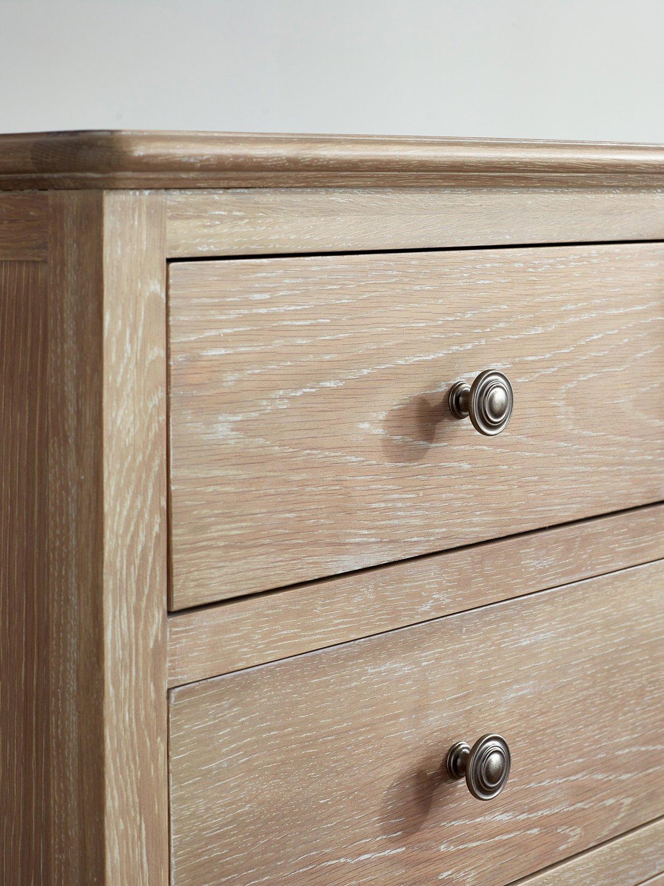 Image 6 of 7 of Julian Bowen Camille Ready Assembled&nbsp;6 Drawer Wide Chest - Contains Solid Oak