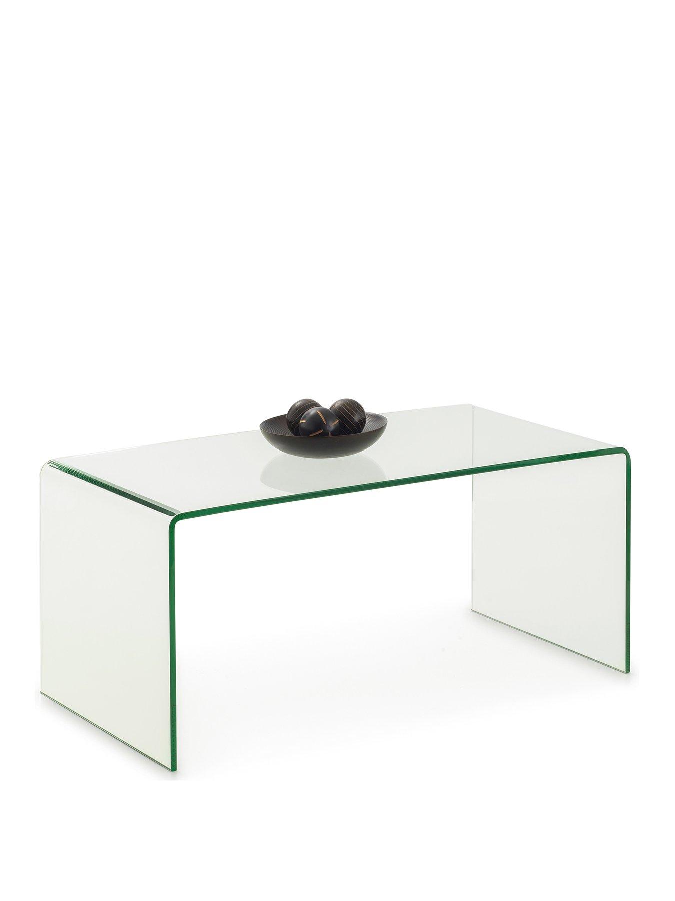 Image 2 of 6 of Julian Bowen Amalfi Ready Assembled&nbsp;Bent Glass Coffee Table