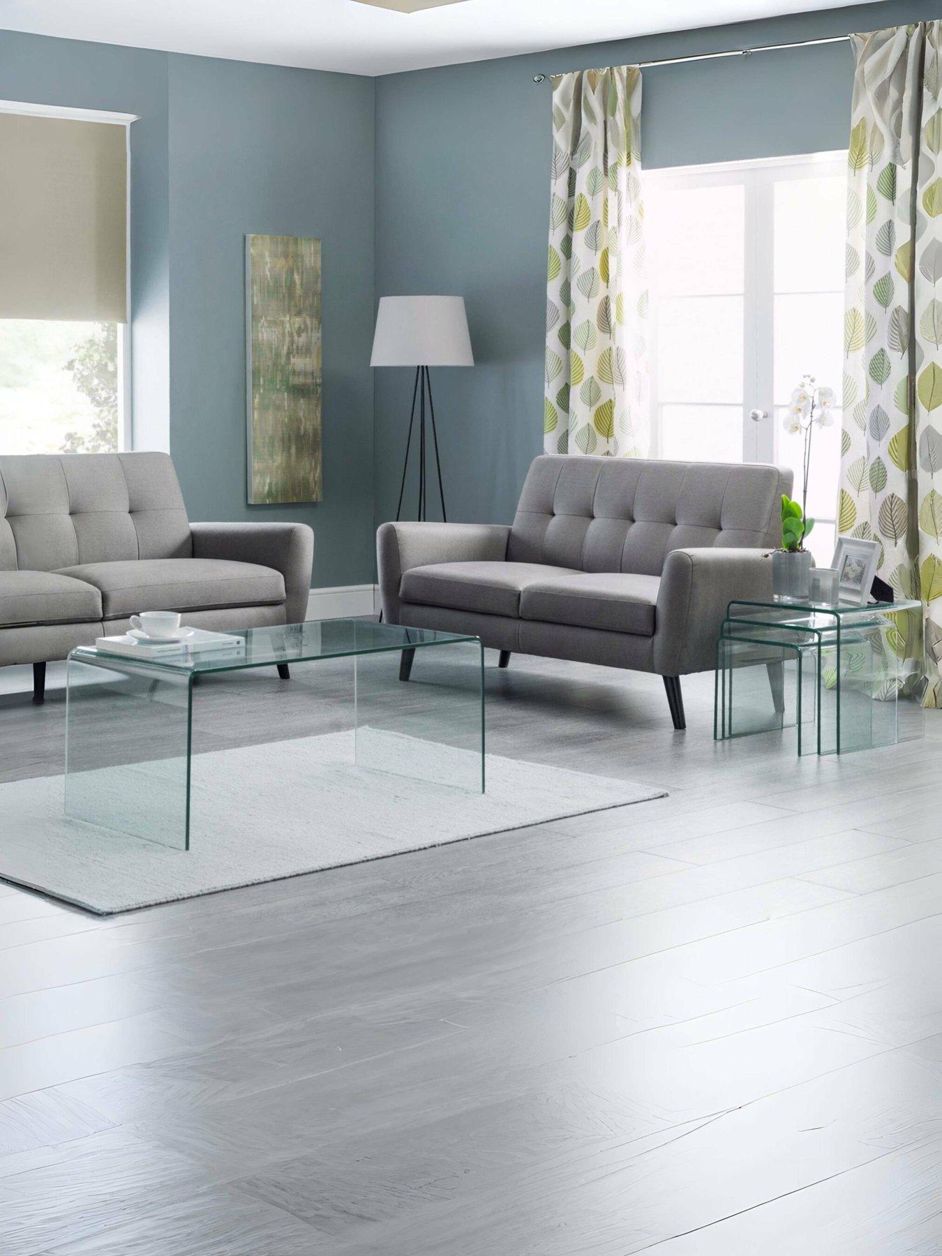 Image 6 of 6 of Julian Bowen Amalfi Ready Assembled&nbsp;Bent Glass Coffee Table