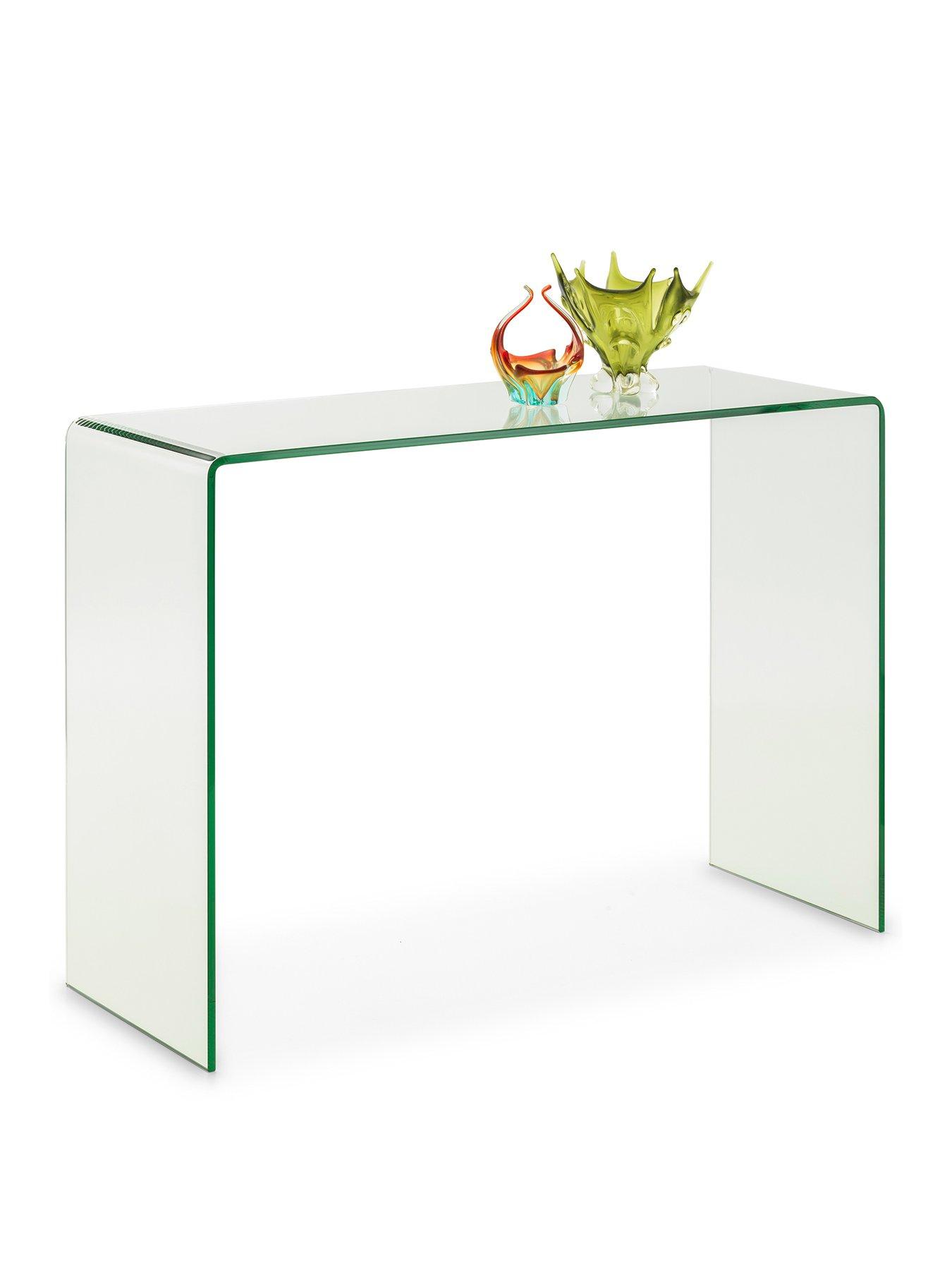 undefined Amalfi Bent Glass Console Table