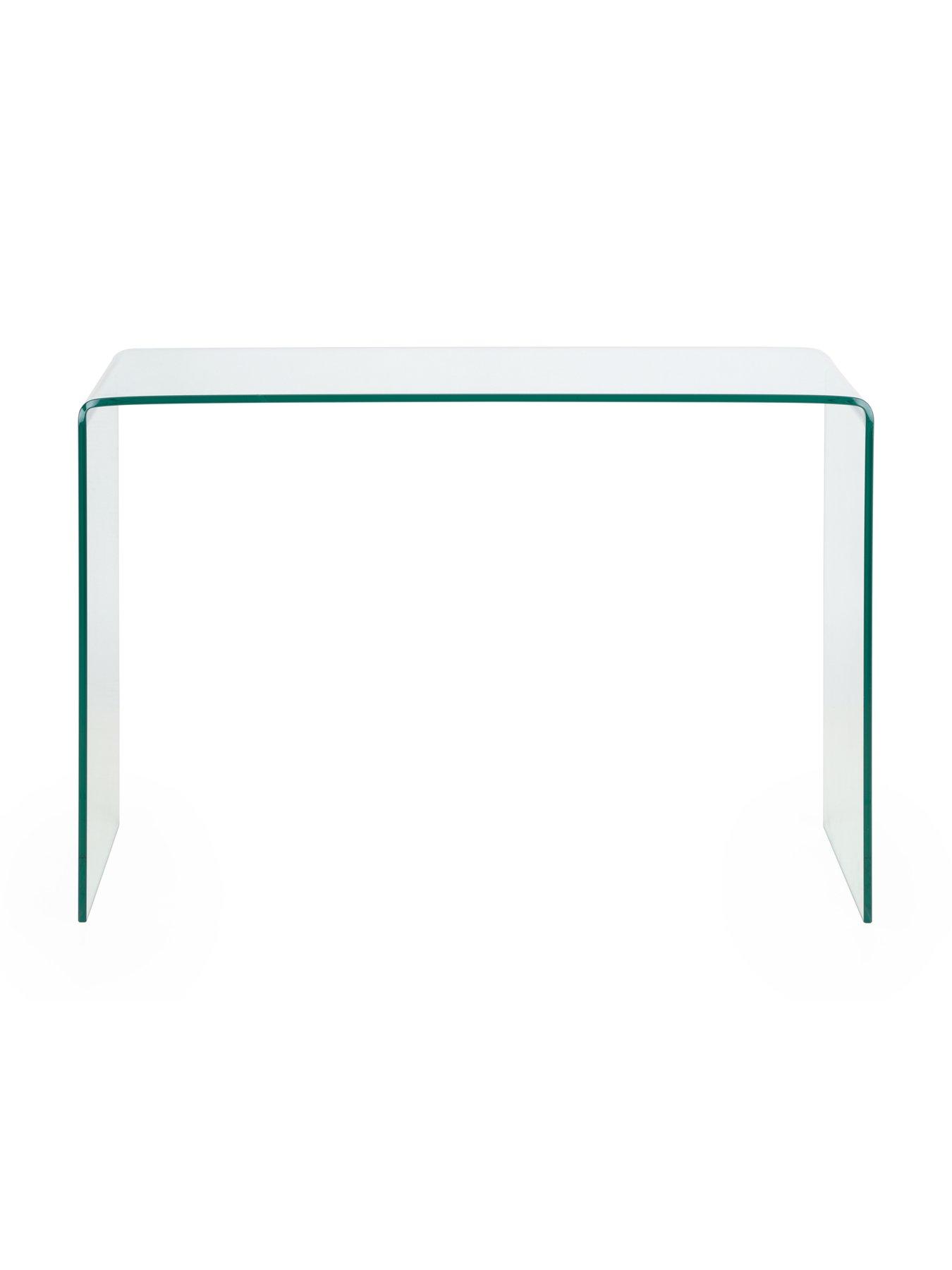 Image 2 of 6 of Julian Bowen Amalfi Bent Glass Console Table