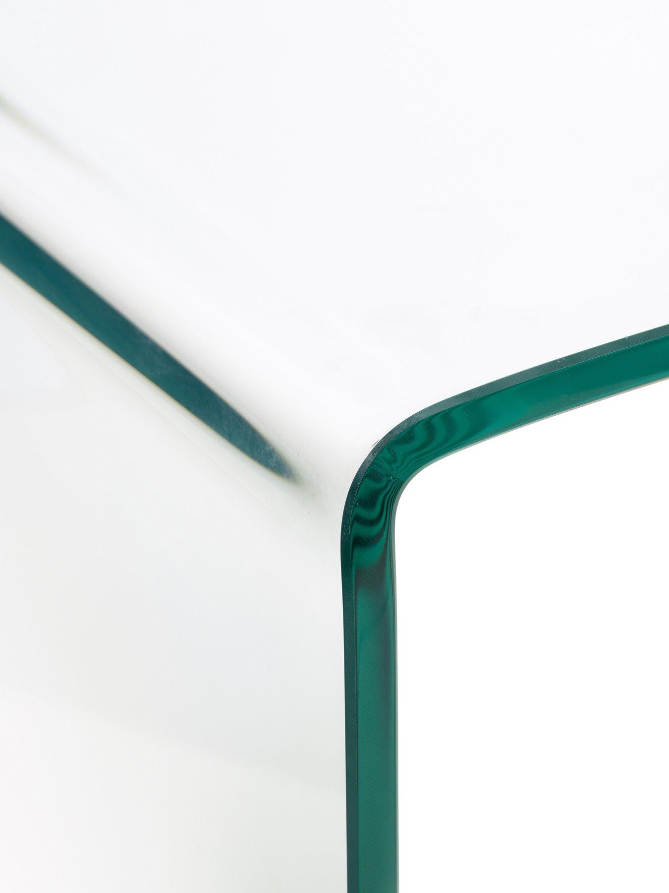 Image 3 of 6 of Julian Bowen Amalfi Bent Glass Console Table