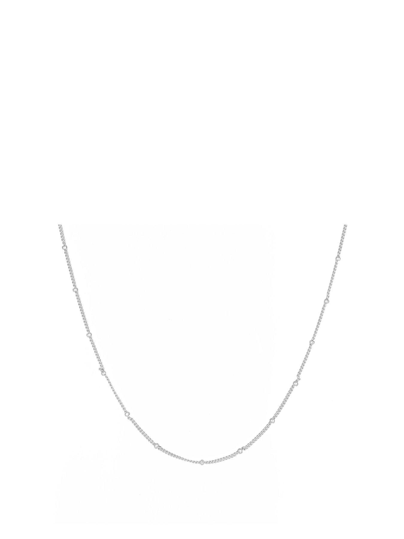 undefined Sterling Silver Saturno Chain (18" + 2")