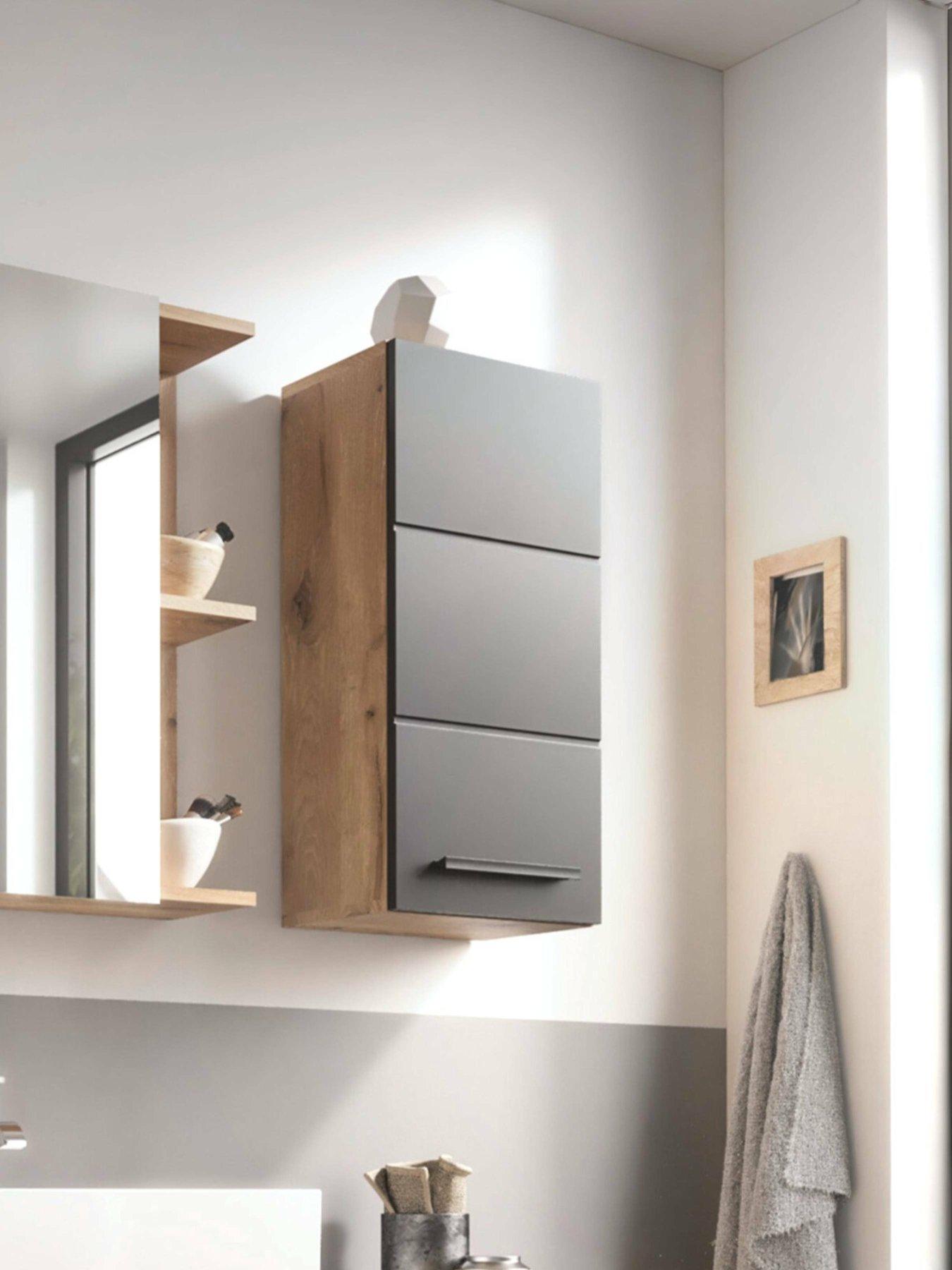 undefined Vista Bathroom Wall Cabinet - Black