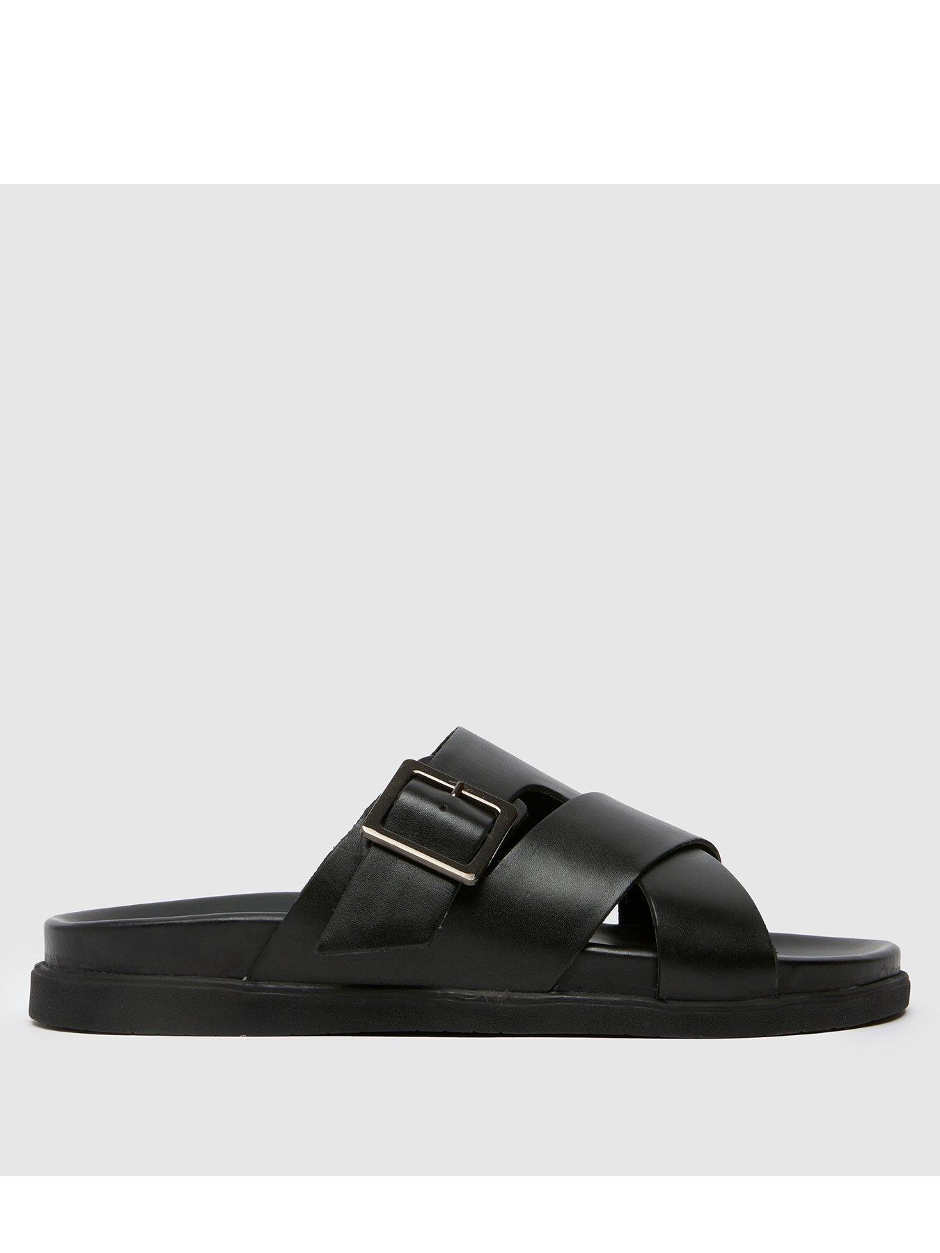 undefined Summit Leather Sandals - Black