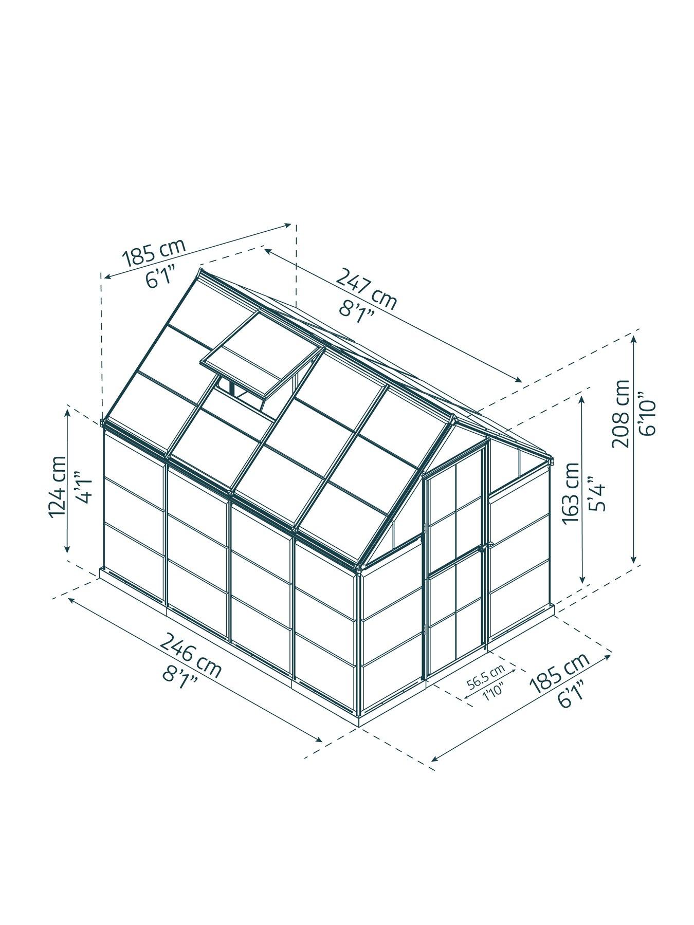 Image 5 of 5 of Canopia by Palram Harmony 6X8- Grey