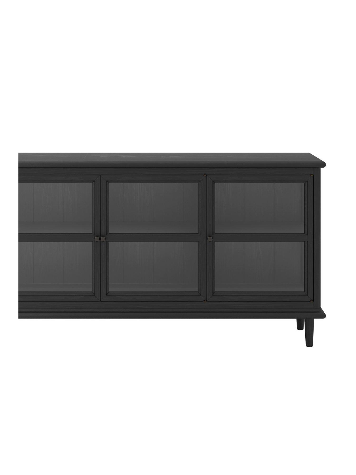 Image 2 of 7 of LPD Home Westport 3 Glass&nbsp;Door Sideboard - Black