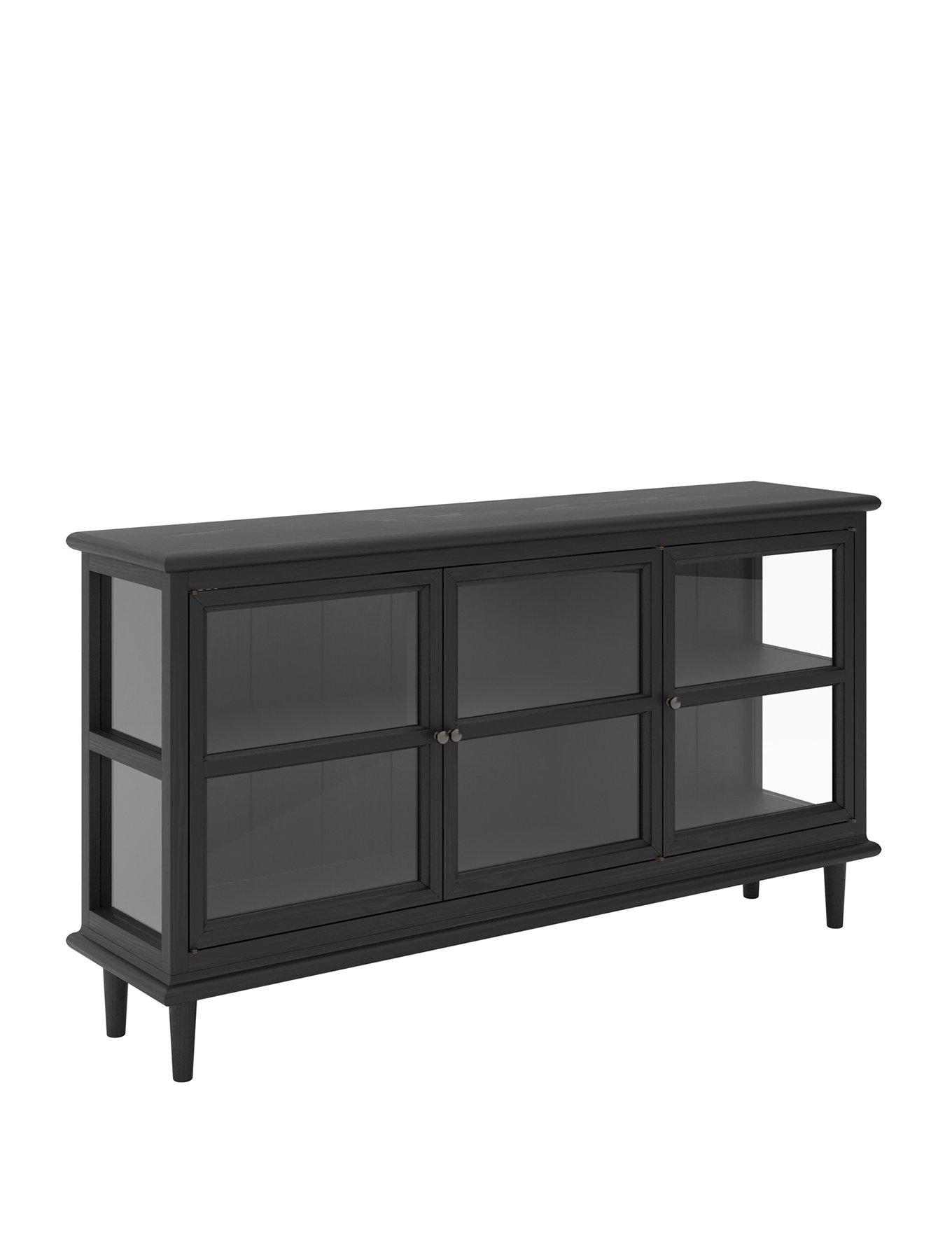Image 3 of 7 of LPD Home Westport 3 Glass&nbsp;Door Sideboard - Black