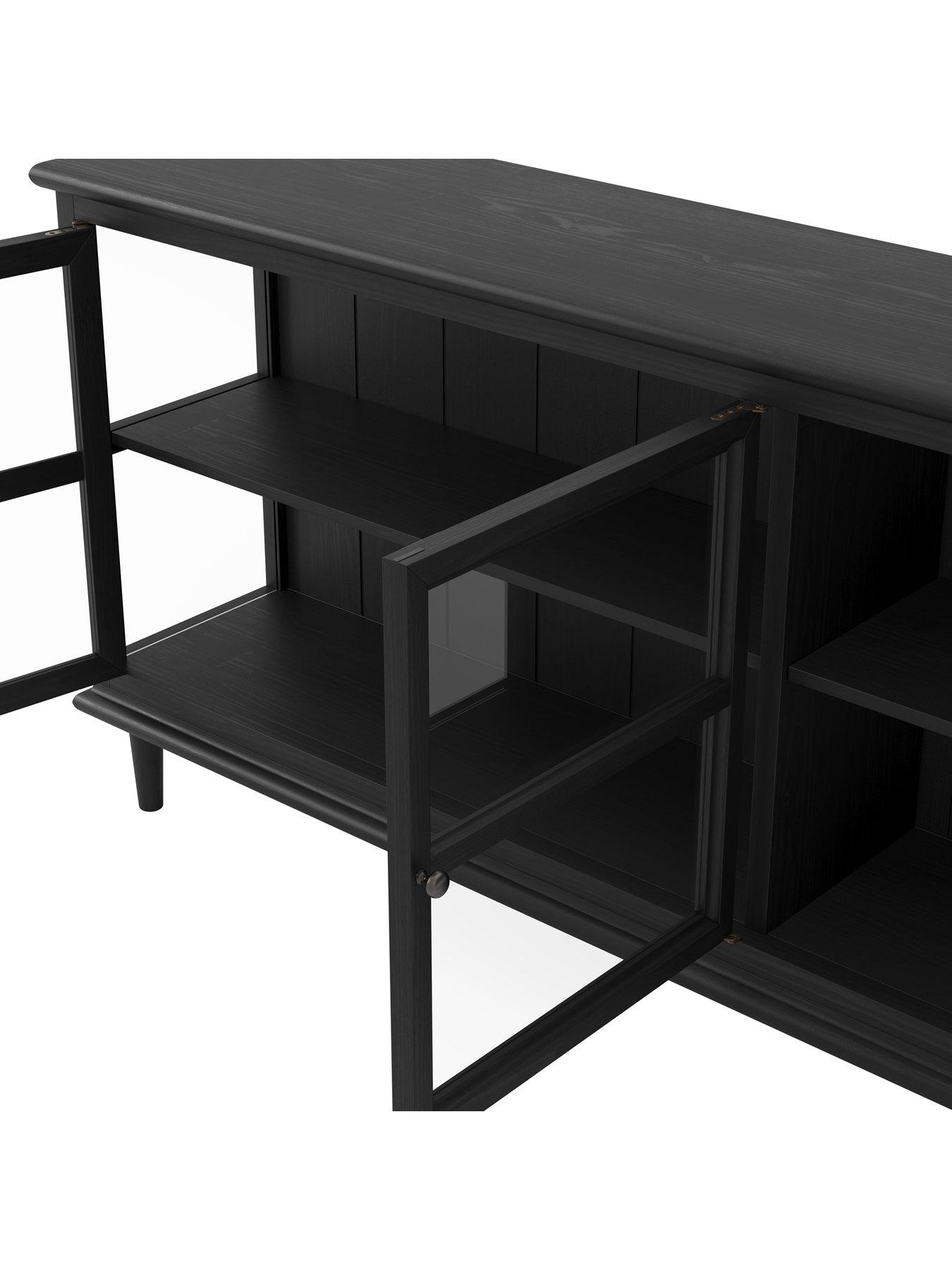 Image 4 of 7 of LPD Home Westport 3 Glass&nbsp;Door Sideboard - Black