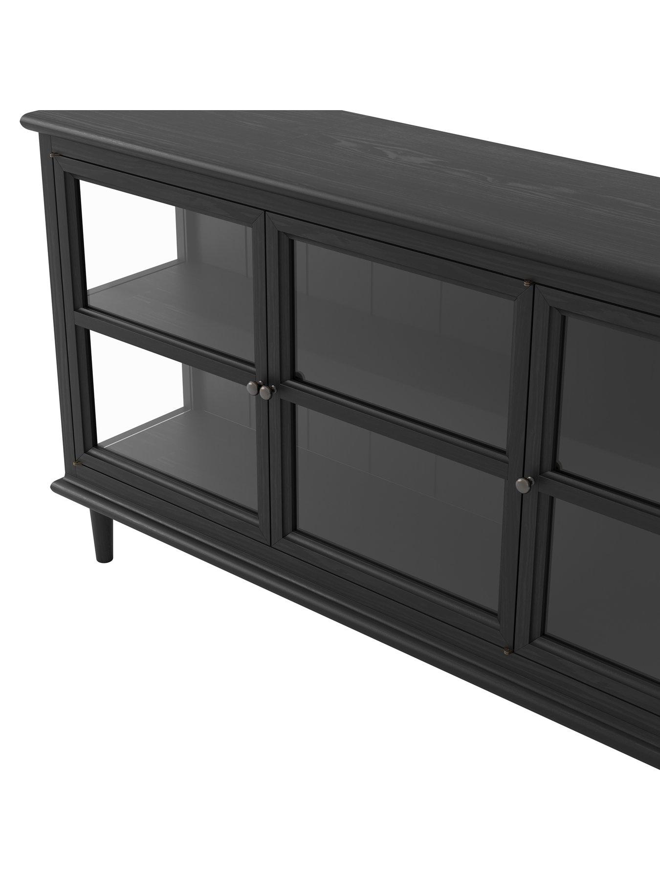 Image 6 of 7 of LPD Home Westport 3 Glass&nbsp;Door Sideboard - Black
