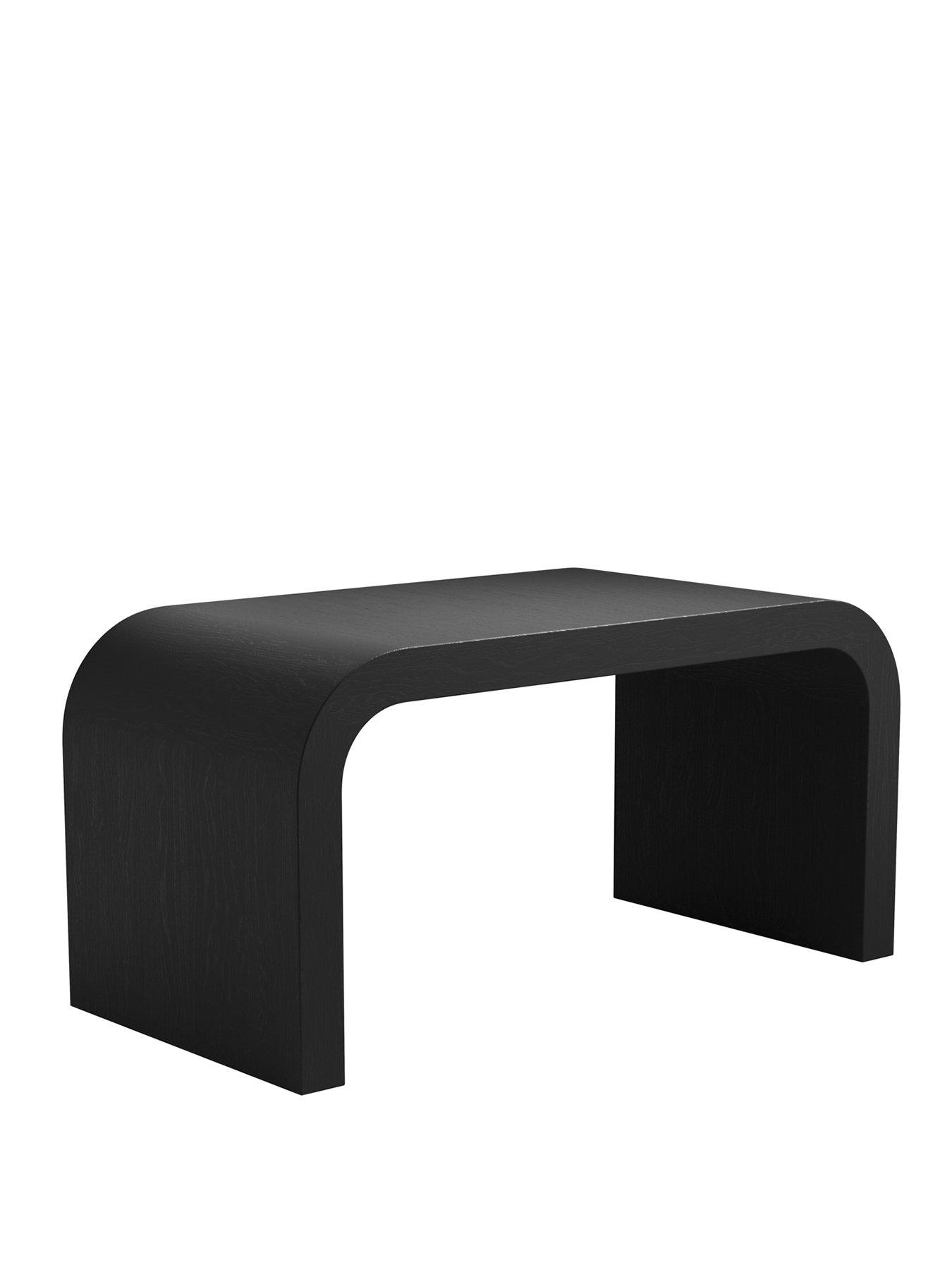 Image 3 of 4 of LPD Home Lake Curved Coffee Table - Black