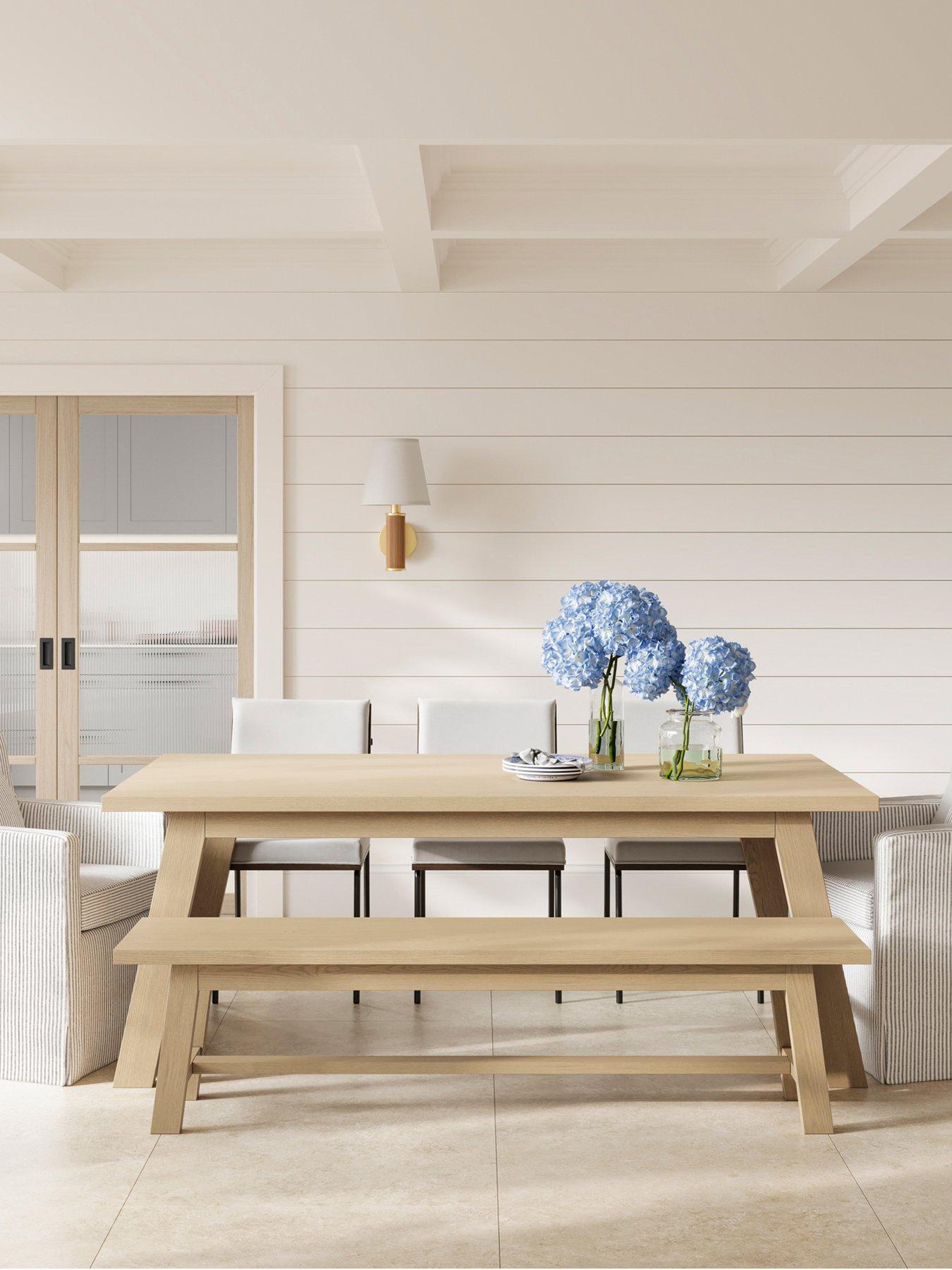 LPD Home Bourton Dining Table - Latte