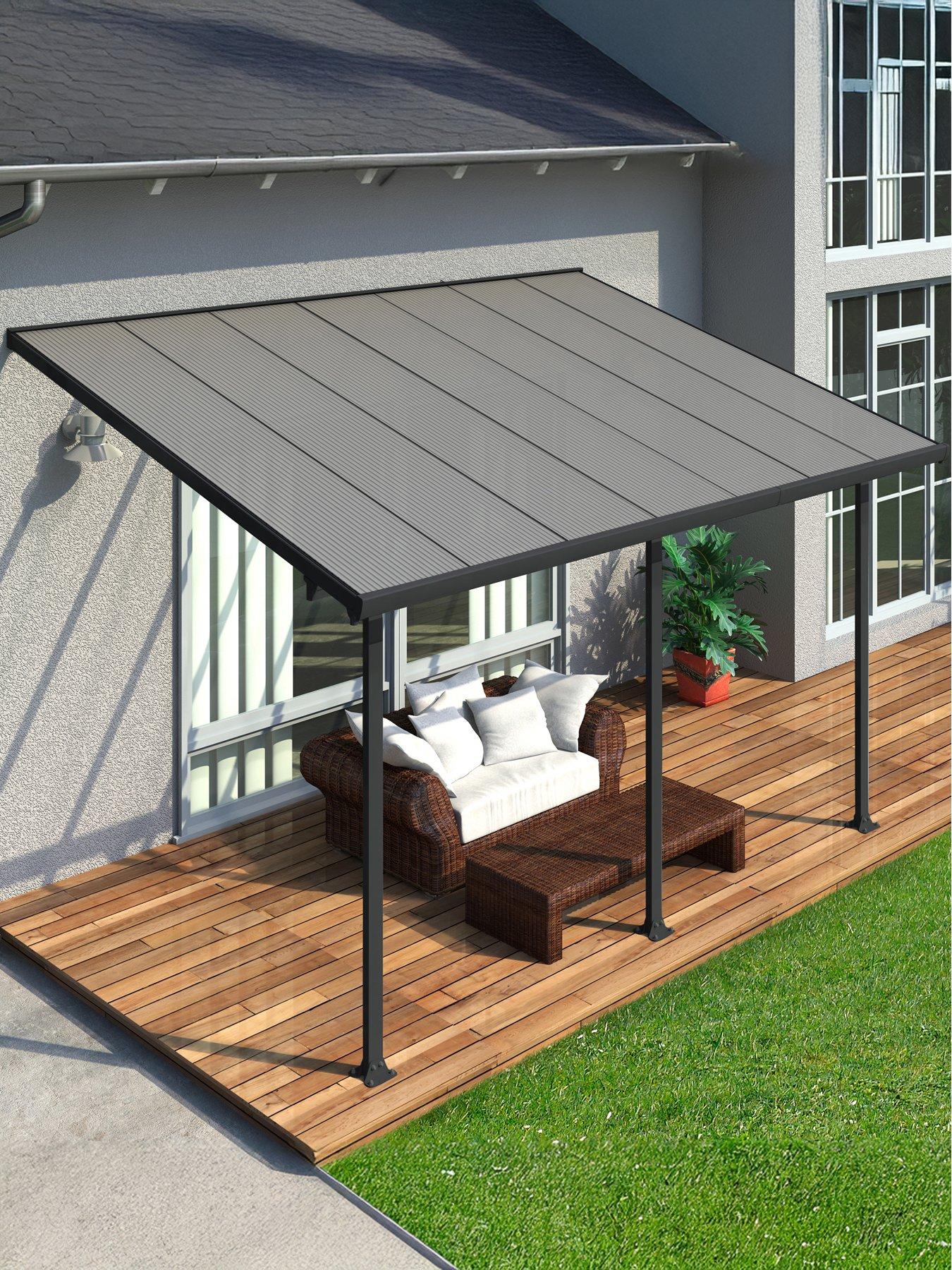 undefined Feria Patio Cover 3X4.25 Grey Clear