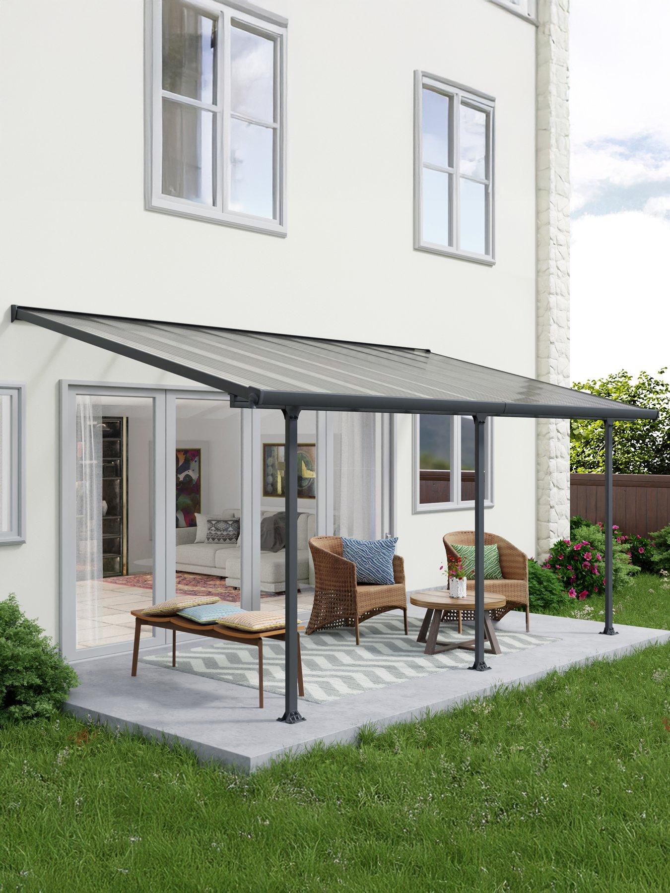 undefined Feria Patio Cover 3X5.46 Grey Clear