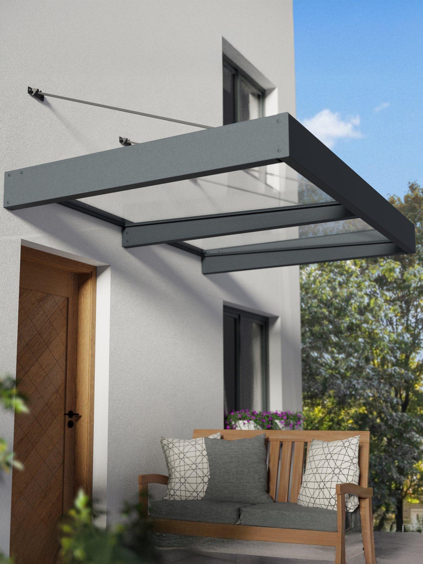 Product photograph of Canopia By Palram Canopy Sophia Xl 2000 Grey Clear from very.co.uk