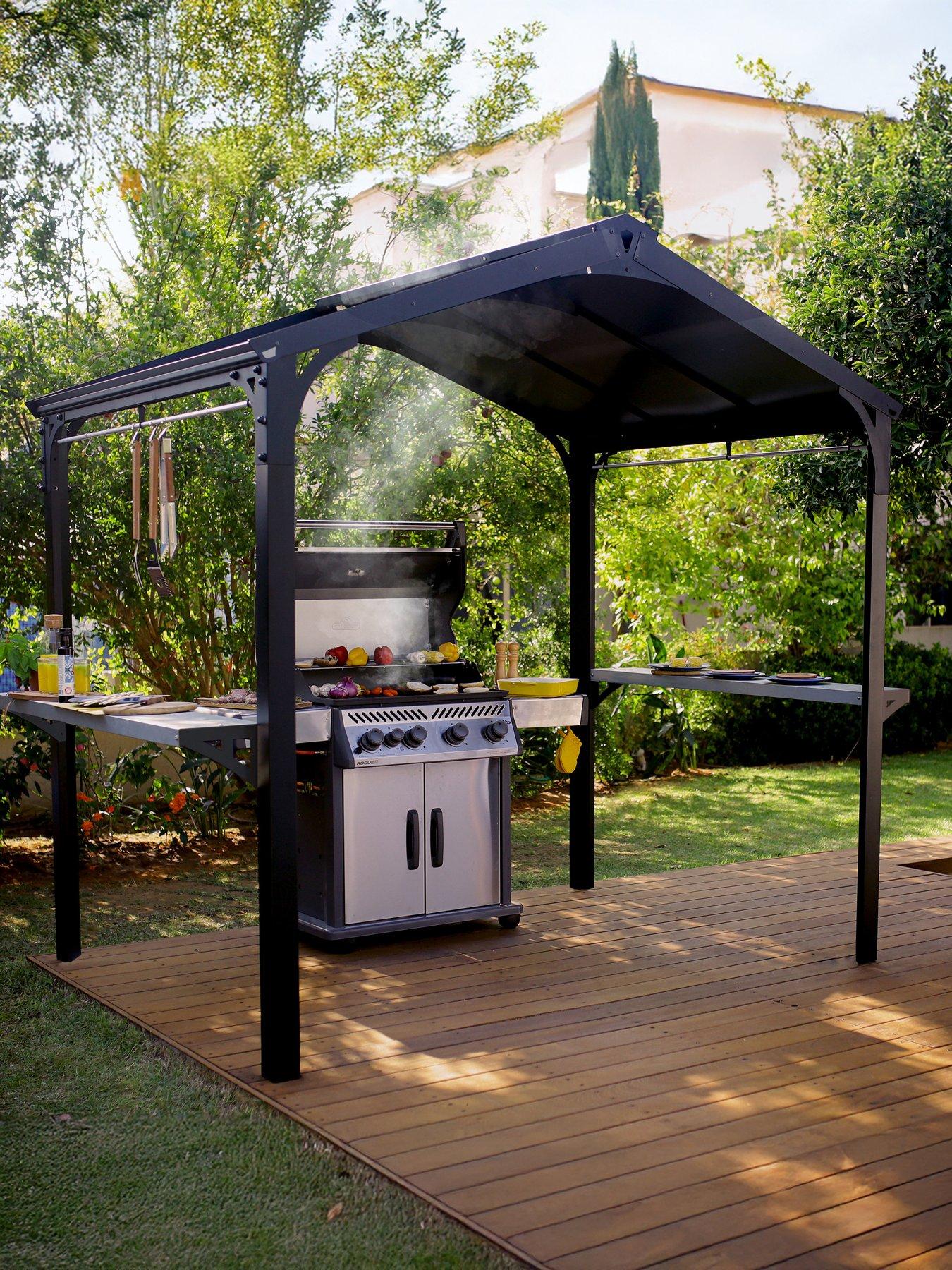 Canopia by Palram Bbq Gazebo Garden Austin 2400- Black