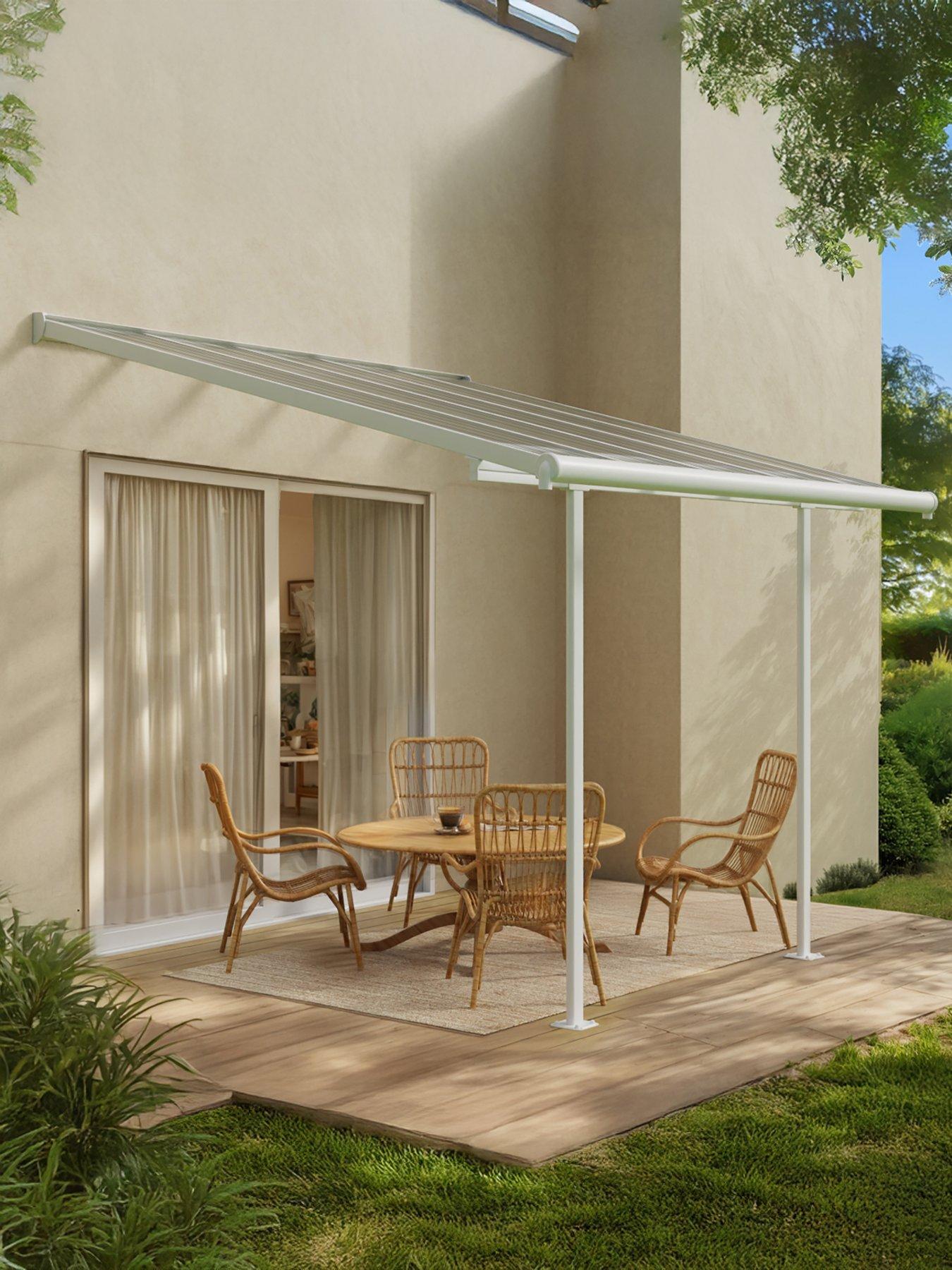 Canopia by Palram Sierra Patio Cover 3X3.05 White Clear