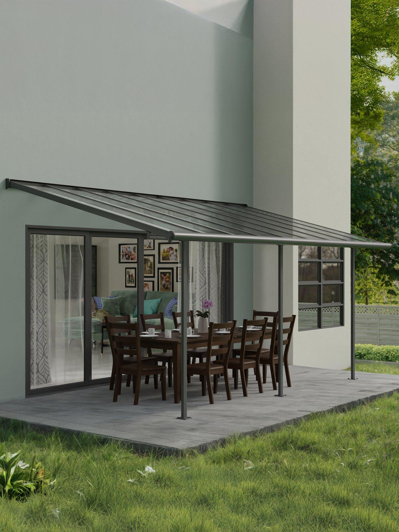 undefined Sierra Patio Cover 3X5.46 Grey Clear
