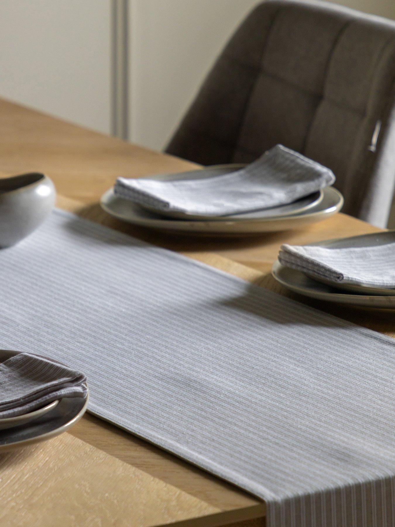 undefined Striped Woven Table Runner