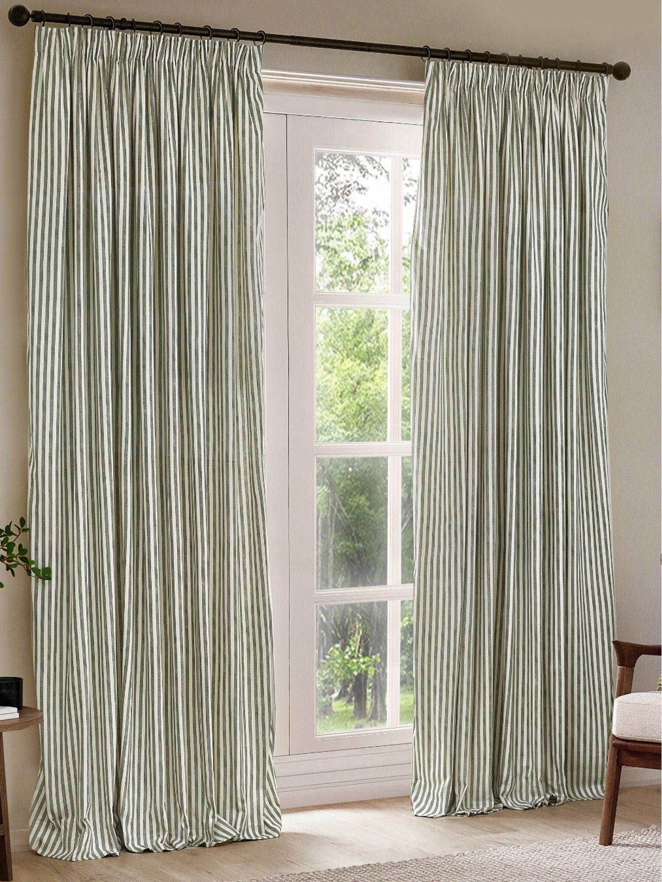 Yard Hebden Pencil Pleat Curtains- 117X137Cm