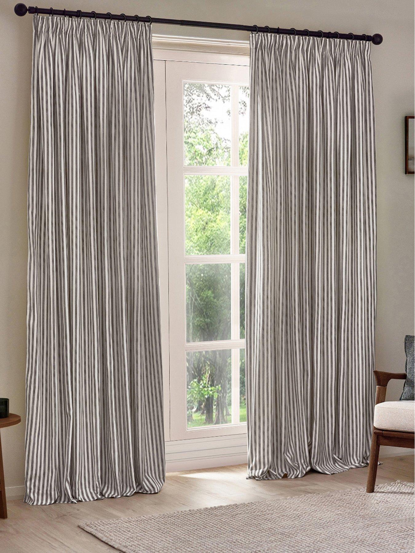 Yard Hebden Pencil Pleat Curtains- 117X137Cm