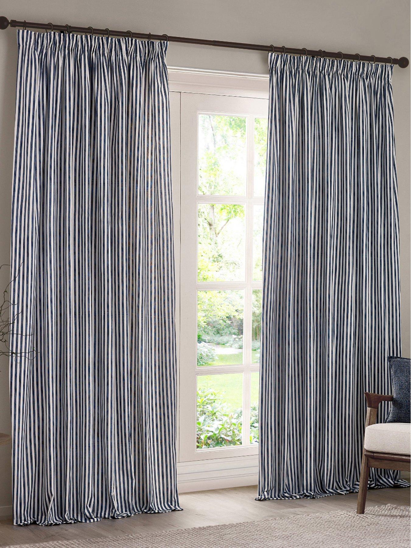 Yard Hebden Pencil Pleat Curtains- 117X137Cm
