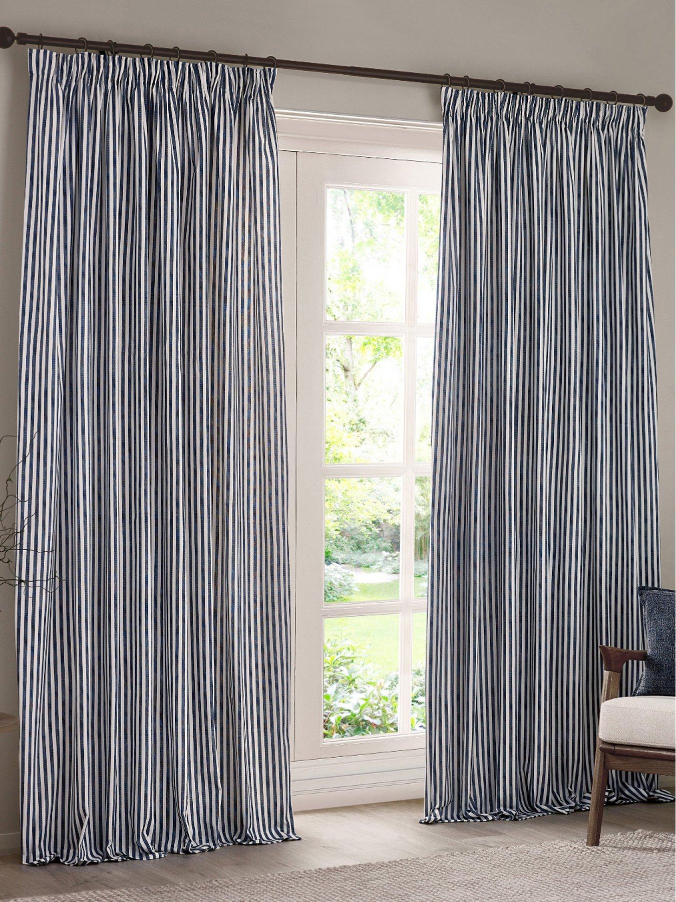 Image 1 of 5 of Yard Hebden Stripe Pencil Pleat Curtains
