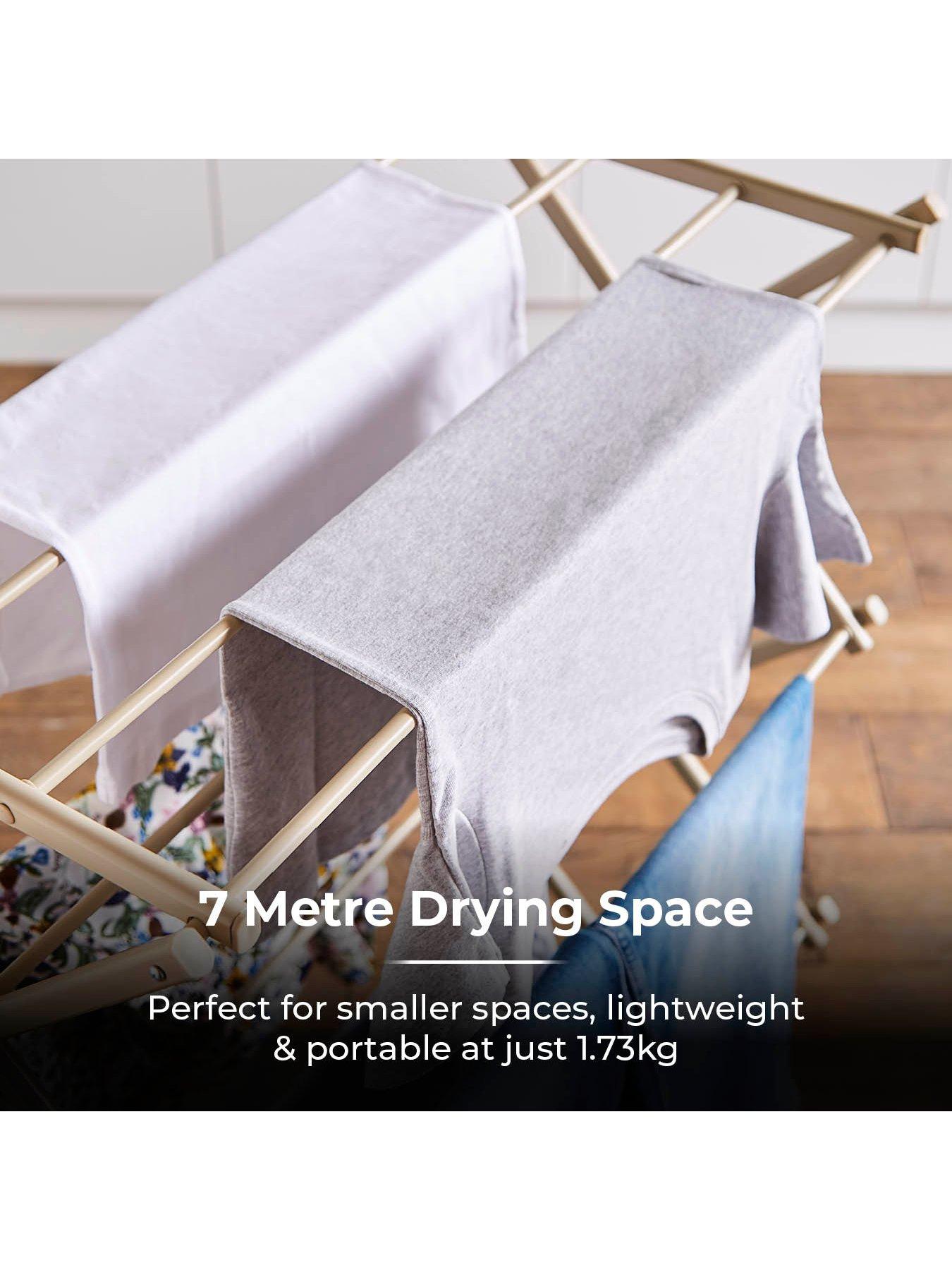 Image 4 of 6 of Tower 3 Tier Compact Foldable Clothes Airer, Latte