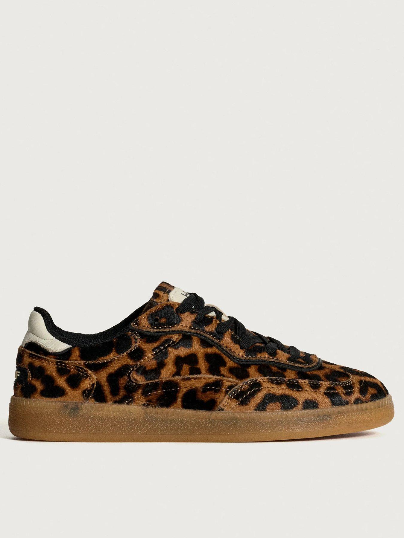 undefined Womens Alley Leopard Woman Alley Trainer -brown