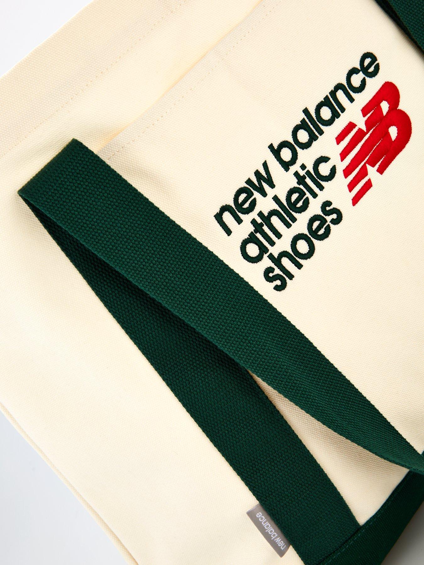 Image 3 of 4 of New Balance Unisex Classic Canvas Tote - Cream/Green