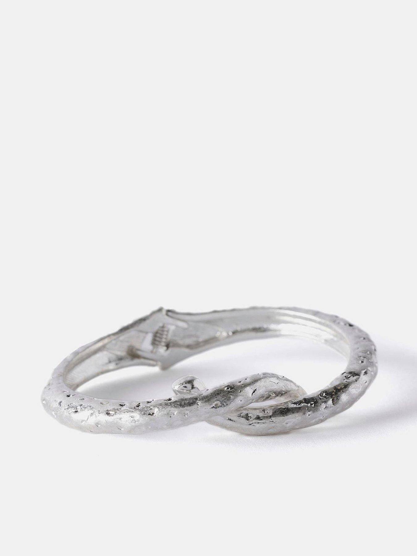 undefined Tone Twist Bangle - Silver
