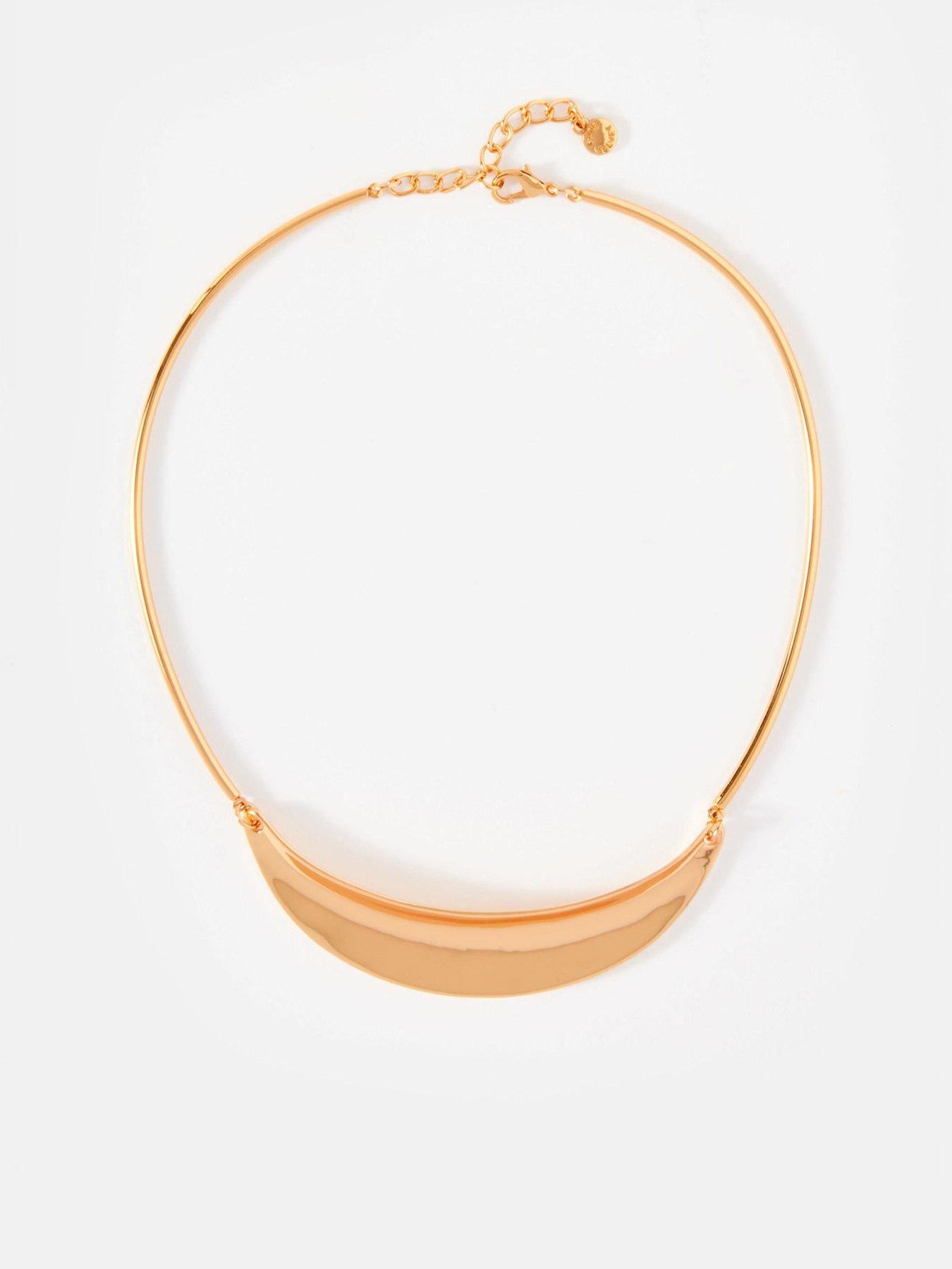 undefined Tone Collar Necklace - Gold